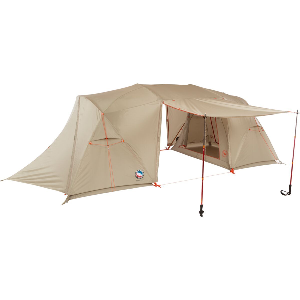 Big Agnes Wyoming Trail 4 Tent: 4-Person 3-Season in Olive