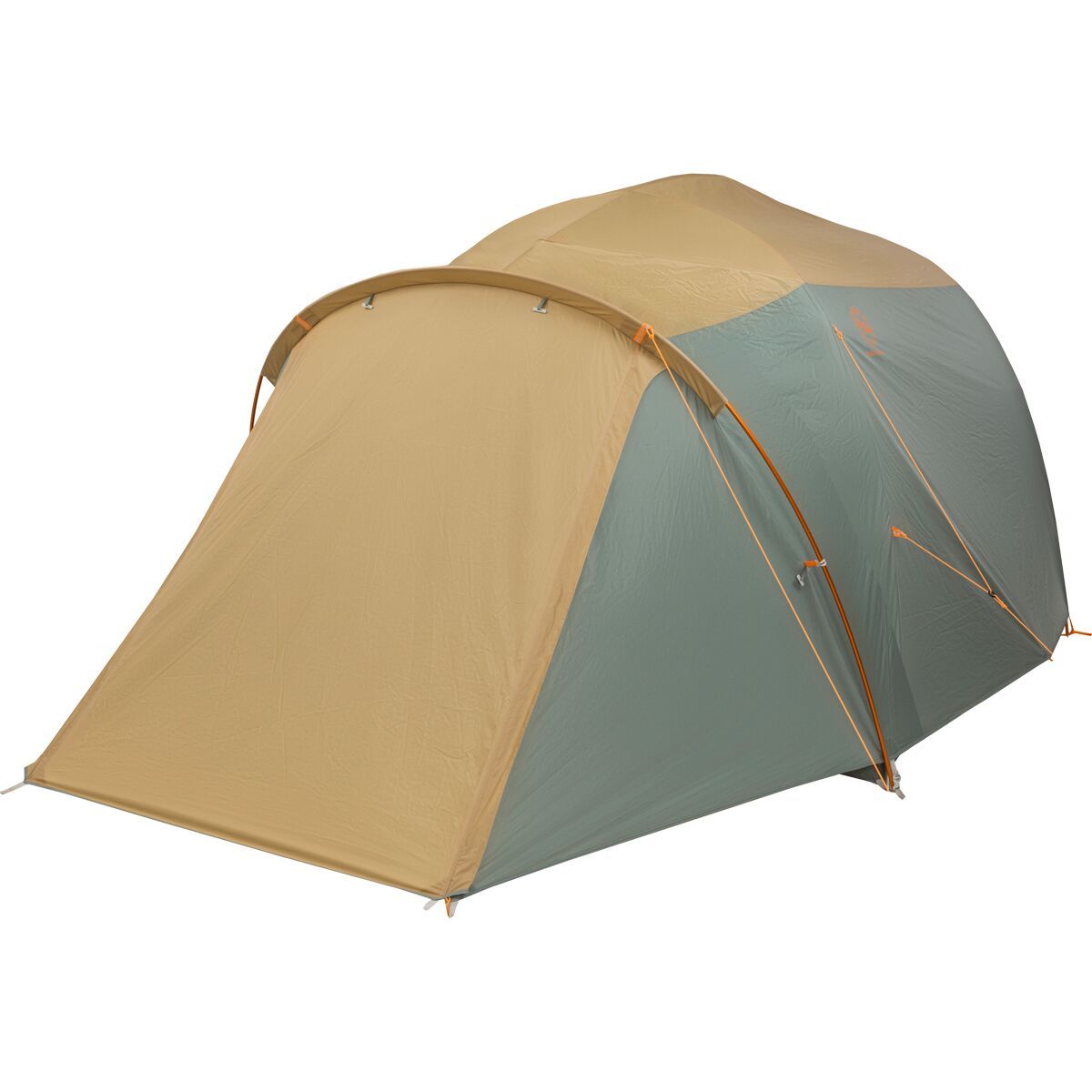 Big Agnes Bunk House Tent: 4-Person 3-Season in Prairie Sand / Chinois Green
