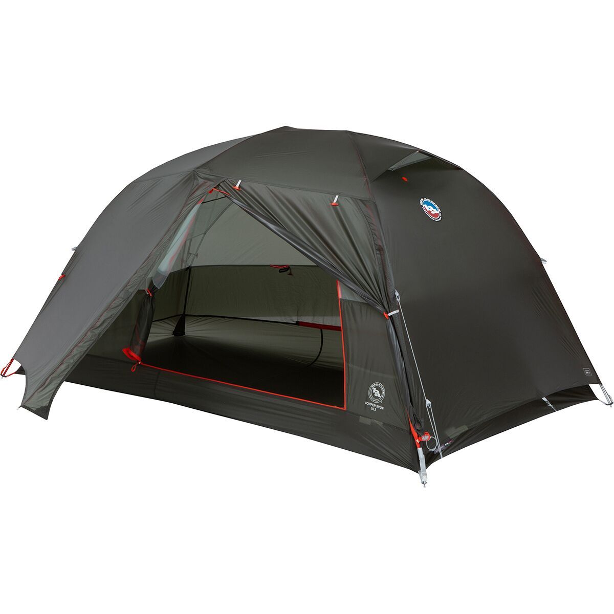 Big Agnes Copper Spur UL2 Tent: 2-Person 3-Season in Lichen Green
