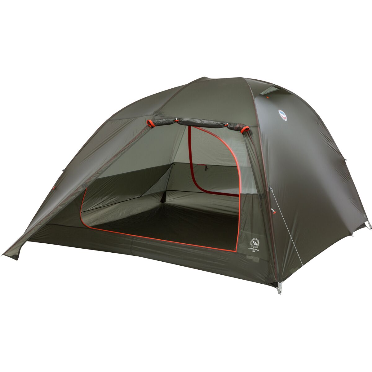 Big Agnes Copper Spur UL4 Tent: 4-Person 3-Season in Lichen Green