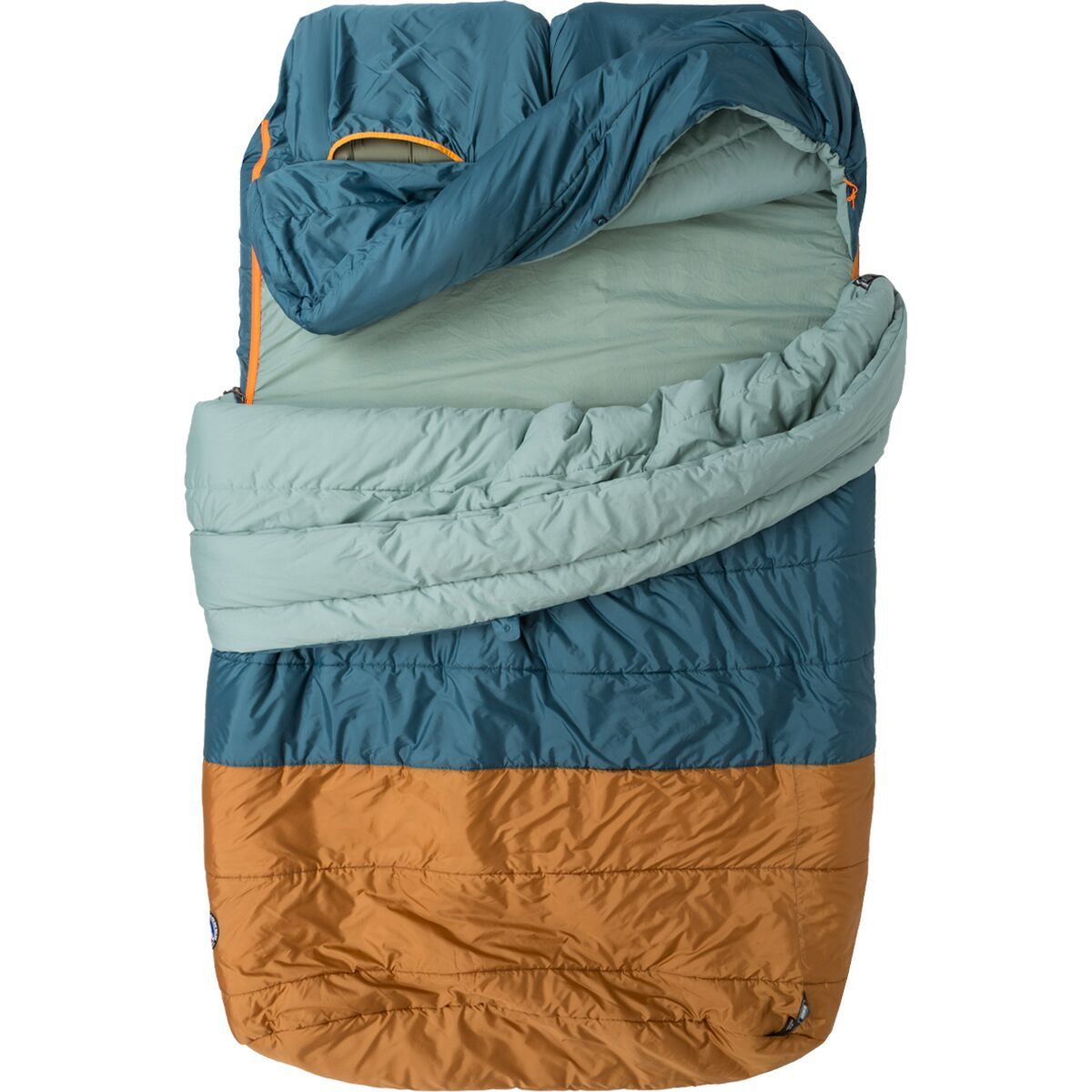 Big Agnes Dream Island Double Sleeping Bag: 20F Synthetic in Tapestry / Brown Sugar - Size: Double Wide