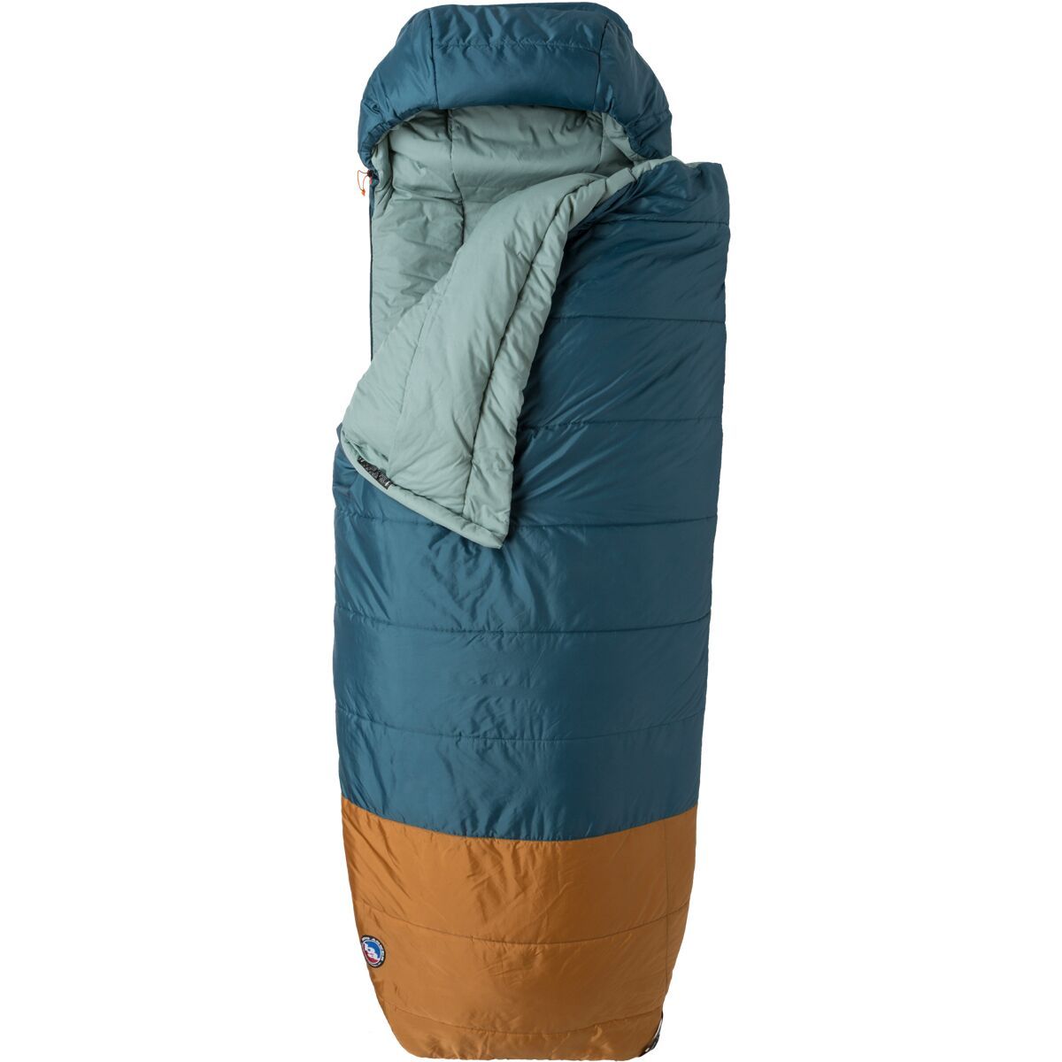 Big Agnes Echo Park Sleeping Bag: 0F Synthetic in Tapestry / Brown Sugar - Size: Wide Long