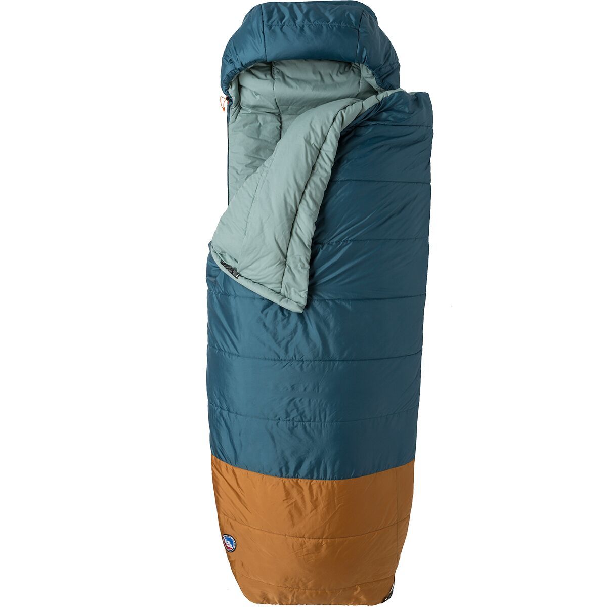 Big Agnes Echo Park Sleeping Bag: 40F Synthetic in Tapestry / Brown Sugar - Size: Wide Long