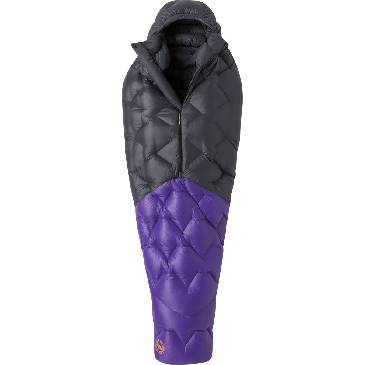 Big Agnes Fly Creek UL Sleeping Bag: 25F Down in Asphalt / Royal Purple - Size: Long