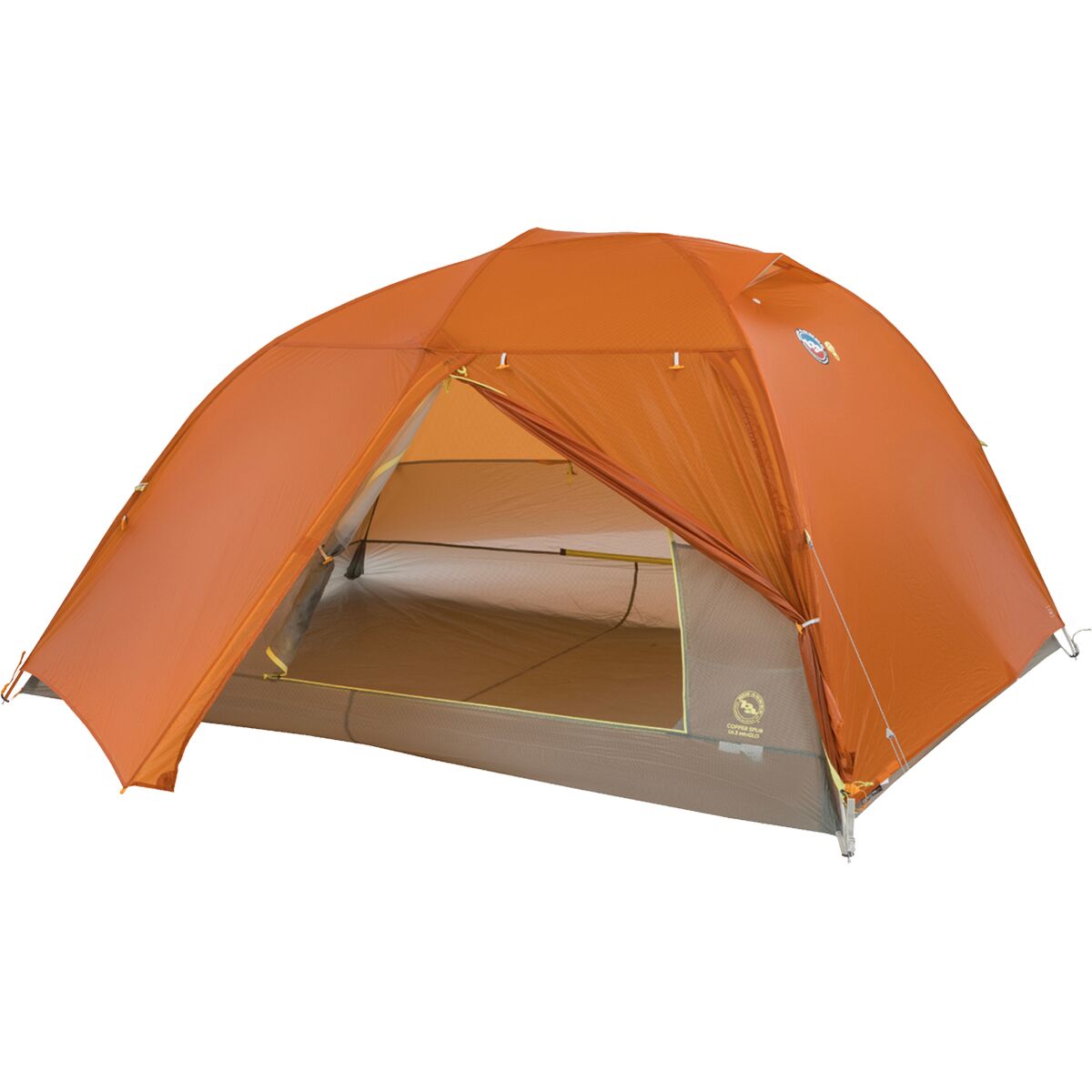 Big Agnes Copper Spur UL3 MtnGLO Tent: 3-Person 3-Season in Tangelo / Mercury - Size: 3P