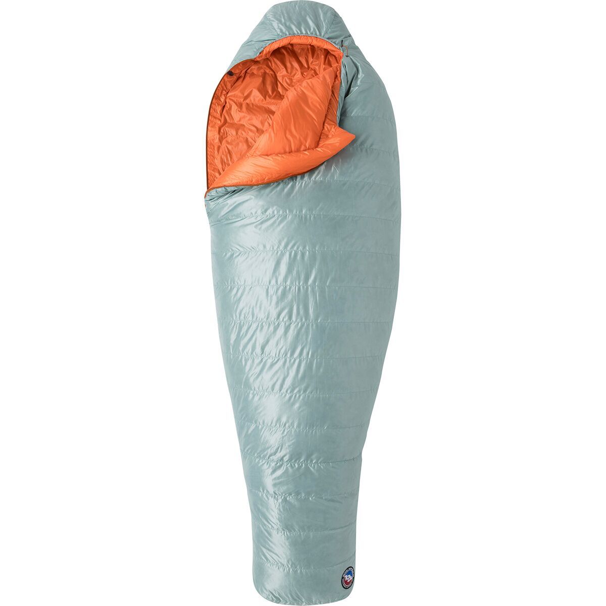Big Agnes Women's Greystone 20 600 DownTek Sleeping Bag in Blue Surf / Nasturtium - Size: Regular/Right Zip