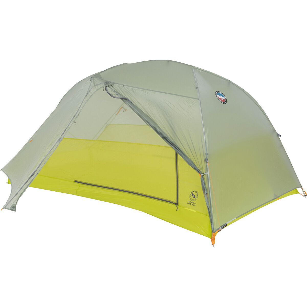 Big Agnes Tiger Wall 2 Platinum Tent: 2-Person 3-Season in Mercury / Evening Primrose - Size: 2P