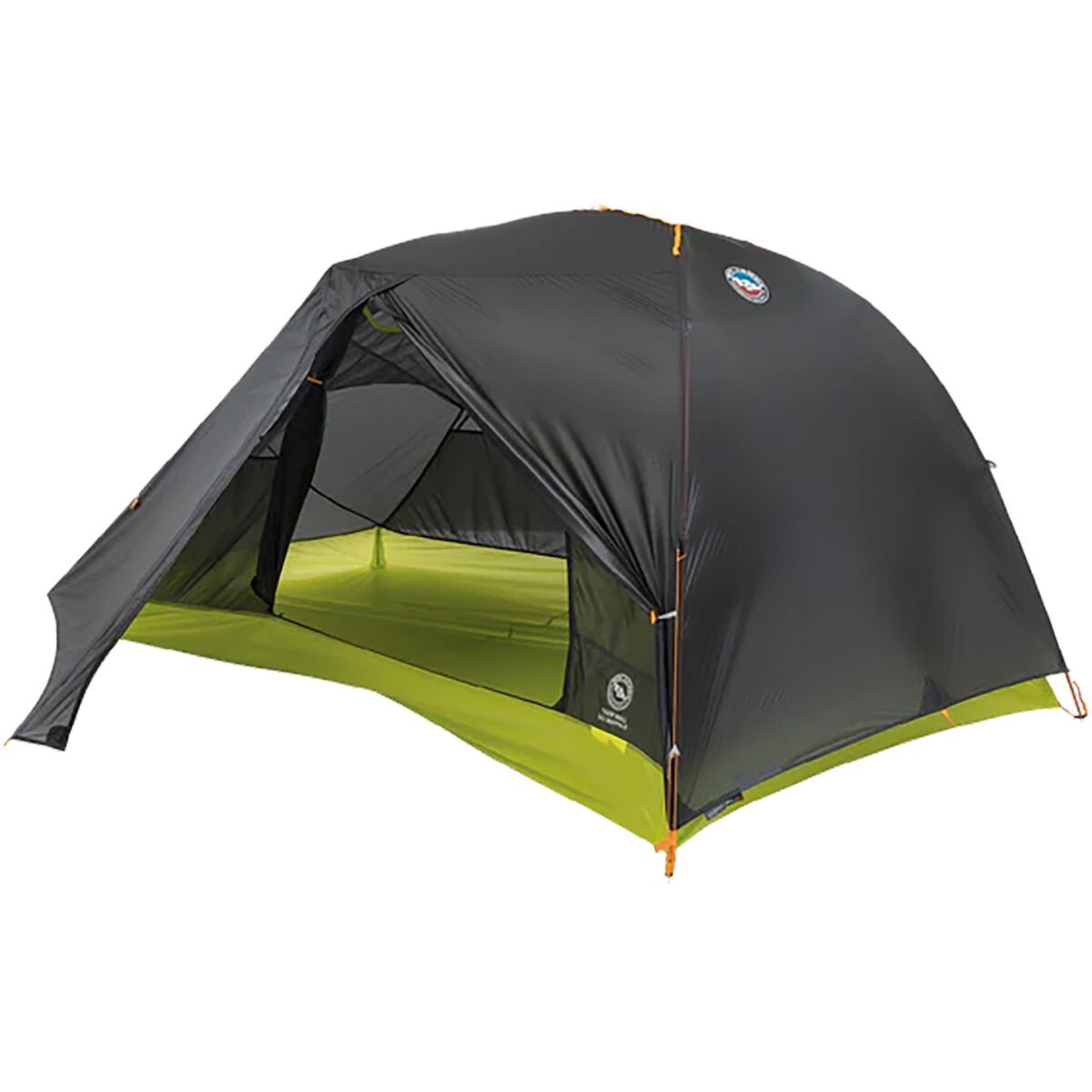 Big Agnes Tiger Wall UL2 Bikepack Tent: 2-Person 3-Season in Asphalt / Evening Primrose - Size: 2P
