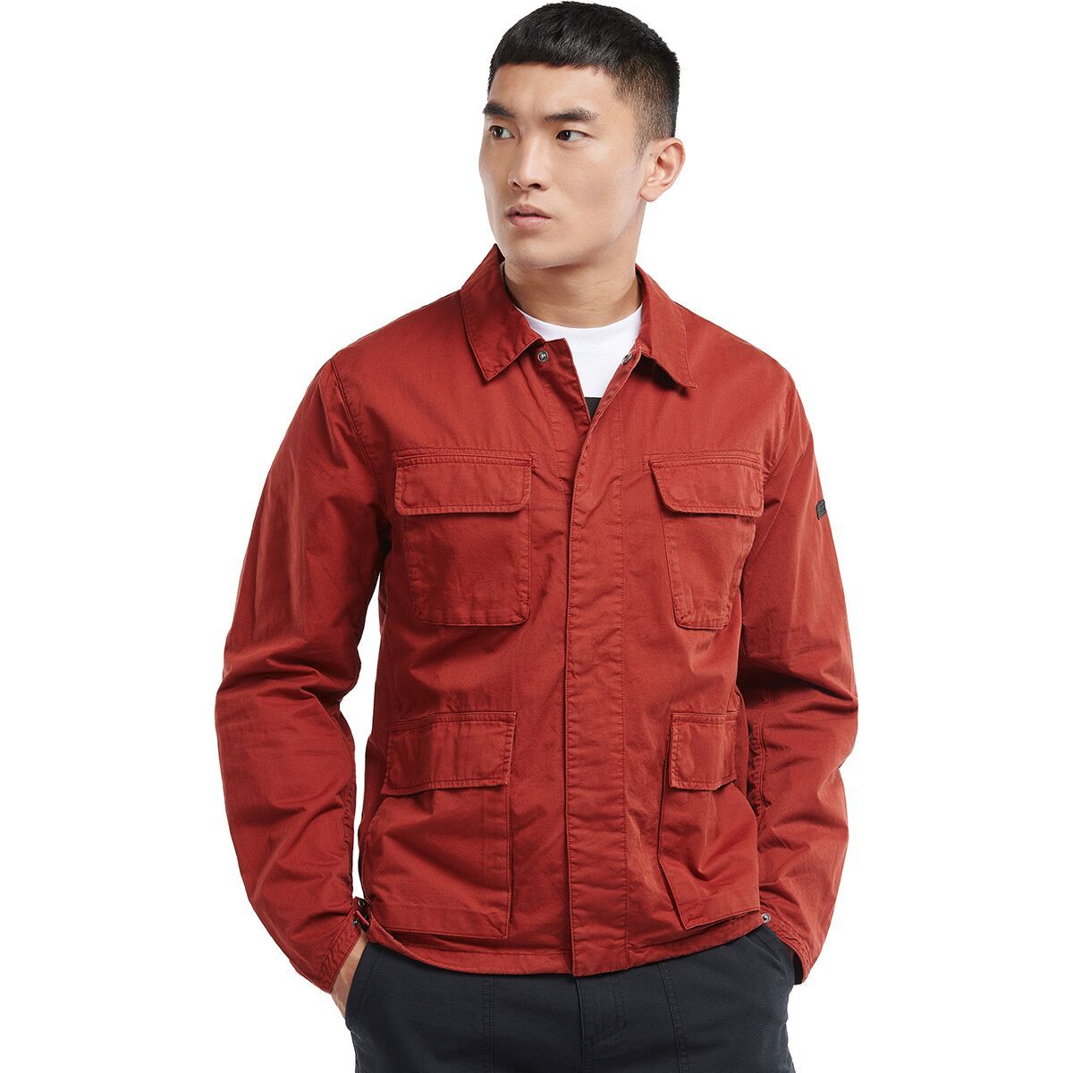 Barbour International Men's Dion Casual Jacket in Clay Red - Size: Large