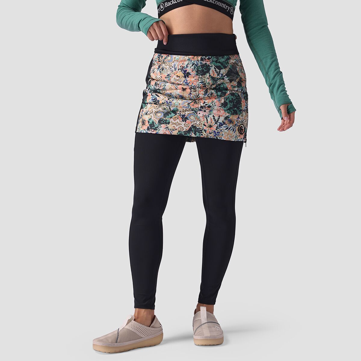 Backcountry Women's Stansbury ALLIED Down Skirt in Multi Floral Print - Size: Small