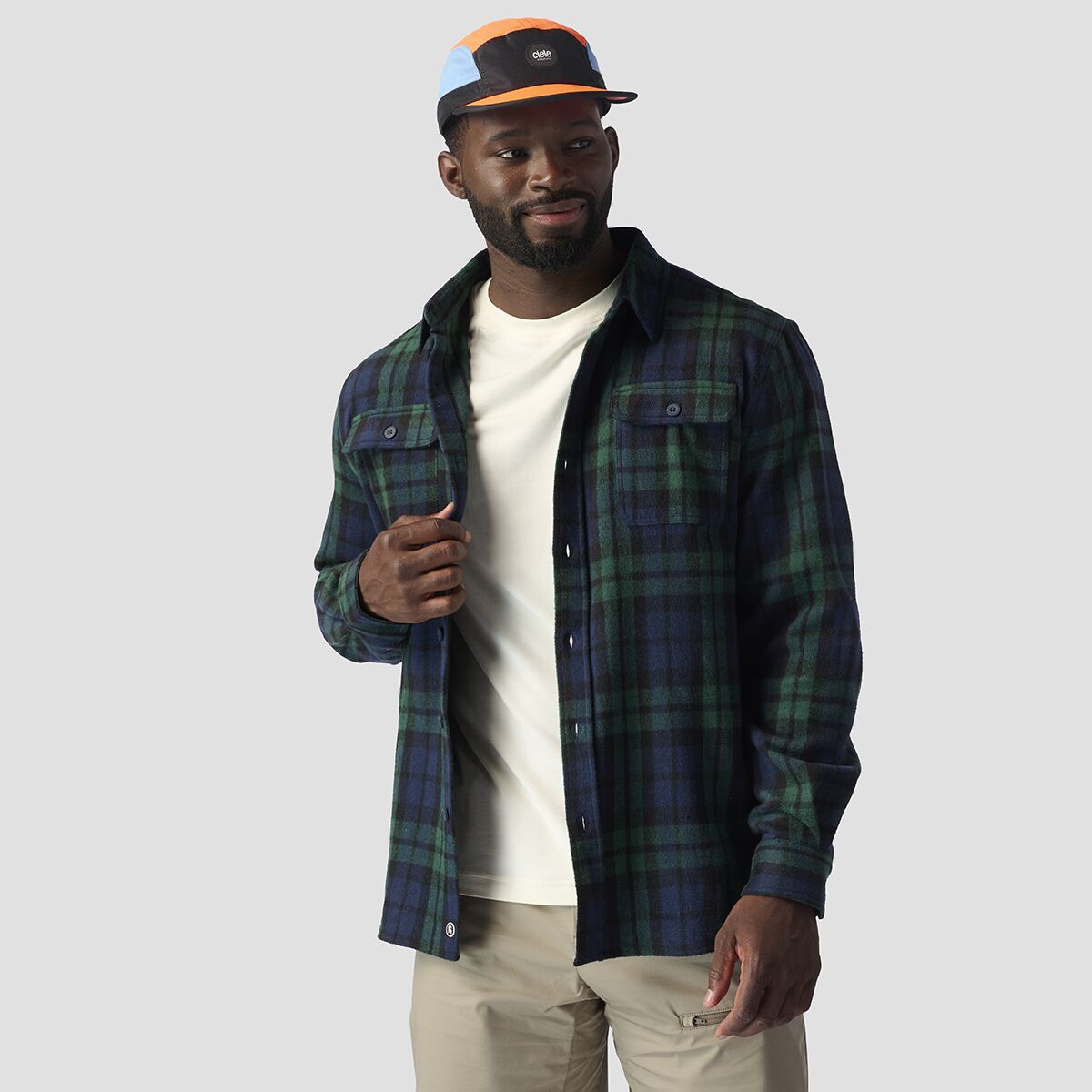 Backcountry Men's Murphy Flannel in Royal Plaid - Size: Small