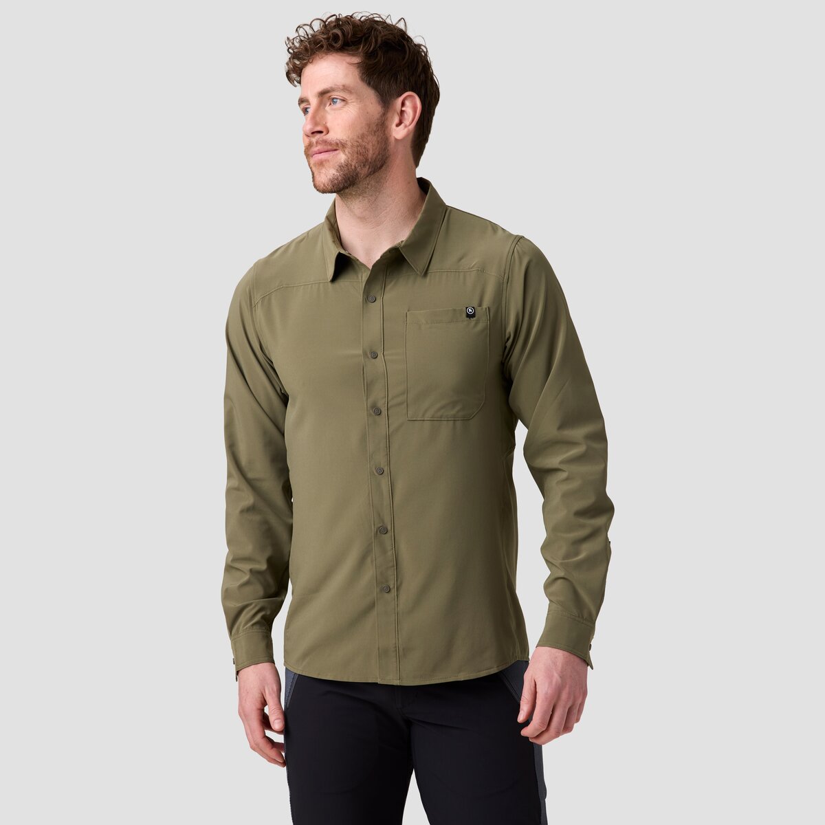 Backcountry Backcountry Men's BGA Slickrock Long-Sleeve Button-Up Jersey in Kalamata - Size: XXL - $70.85 at Steep and Cheap