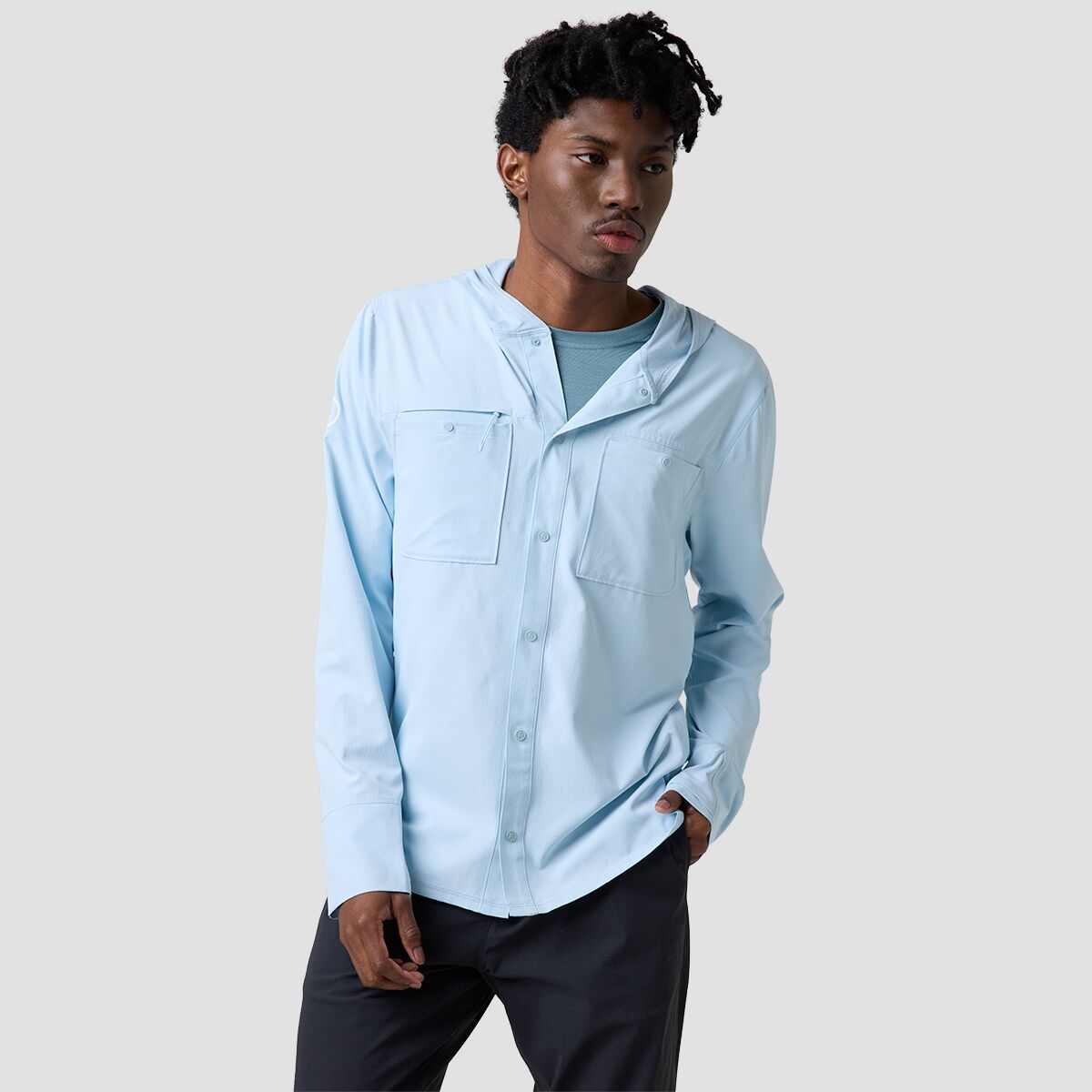 Backcountry Backcountry Men's BGA Hybrid Tahoe Sun Hoodie in Skyride - Size: Medium - $49.50 at Steep and Cheap