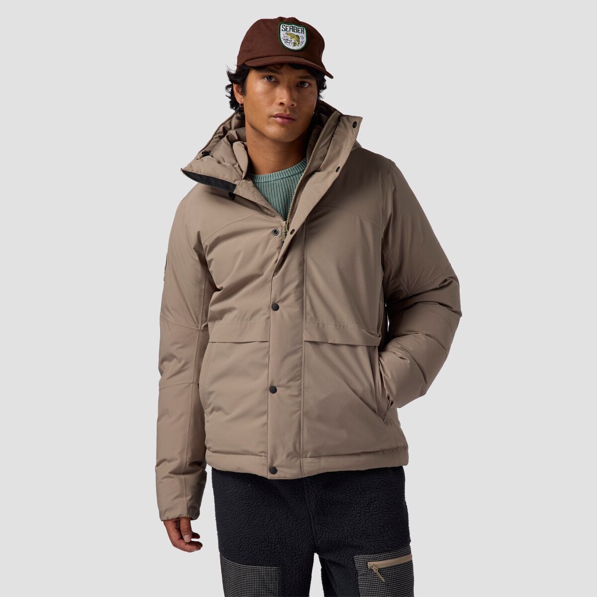 Backcountry Backcountry Men's BGA ALLIED Down Apres Jacket in Fallen Rock - Size: XL - $174.50 at Steep and Cheap