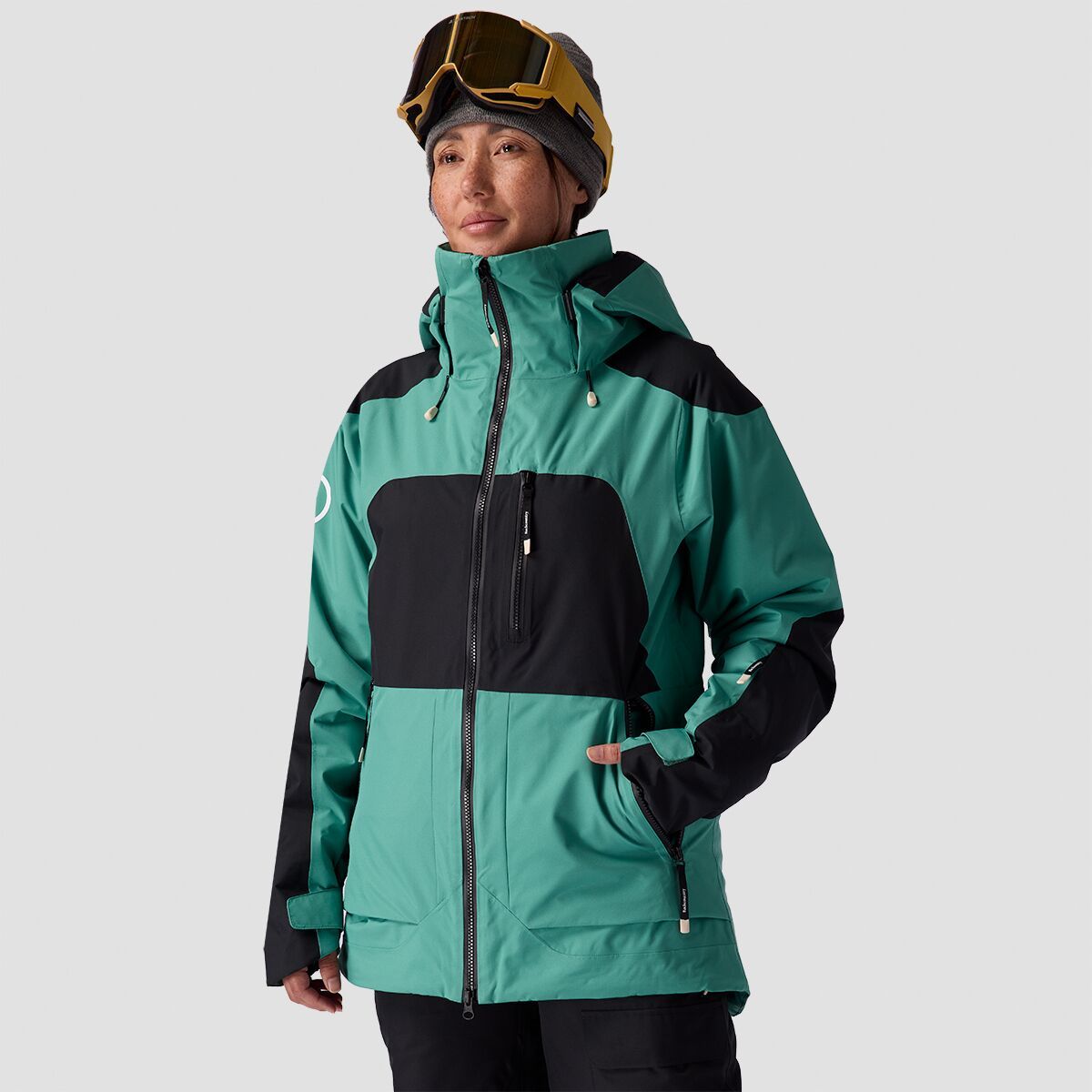 Backcountry Women's CrestCruiser Insulated Jacket in Egret Zastrugi Print - Size: XS