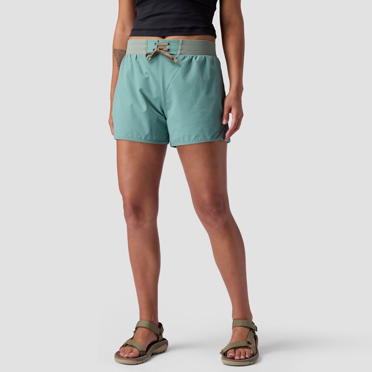 Backcountry Backcountry Women's BGA Tahoe Boardwalk Short in Oil Blue - Size: 2 - $35.40 at Steep and Cheap