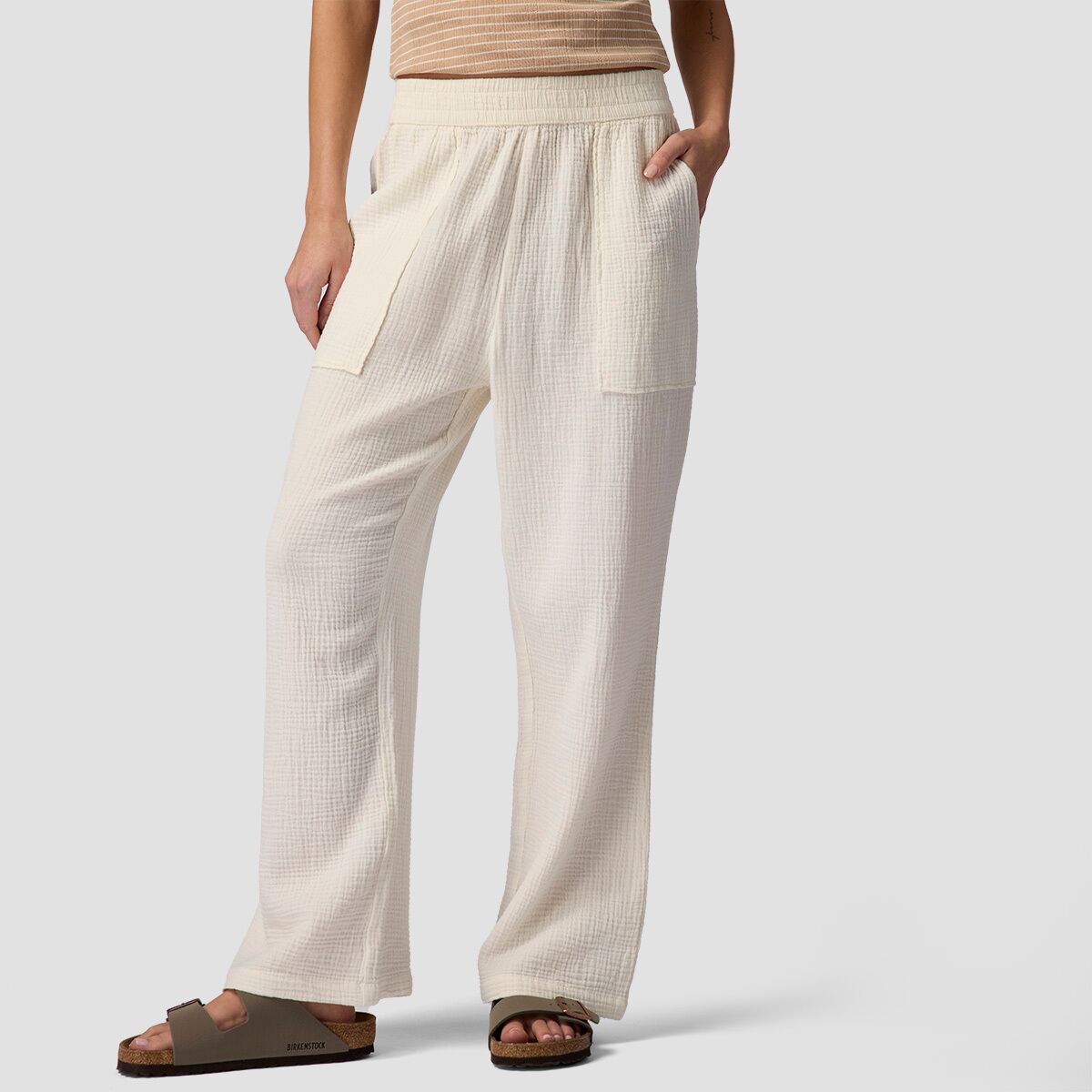 Backcountry Backcountry Women's BGA Cotton Gauze Pant in Egret - Size: XL - $37.95 at Steep and Cheap