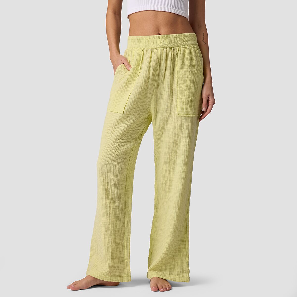 Backcountry Women's Cotton Gauze Pant in Luminary - Size: Large