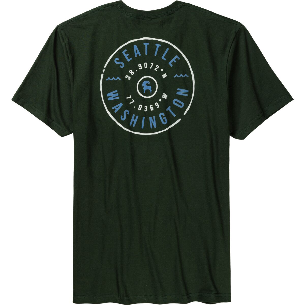 Backcountry Backcountry Men's BGA Seattle Tree T-Shirt in Forest Green - Size: Medium - $17.60 at Steep and Cheap