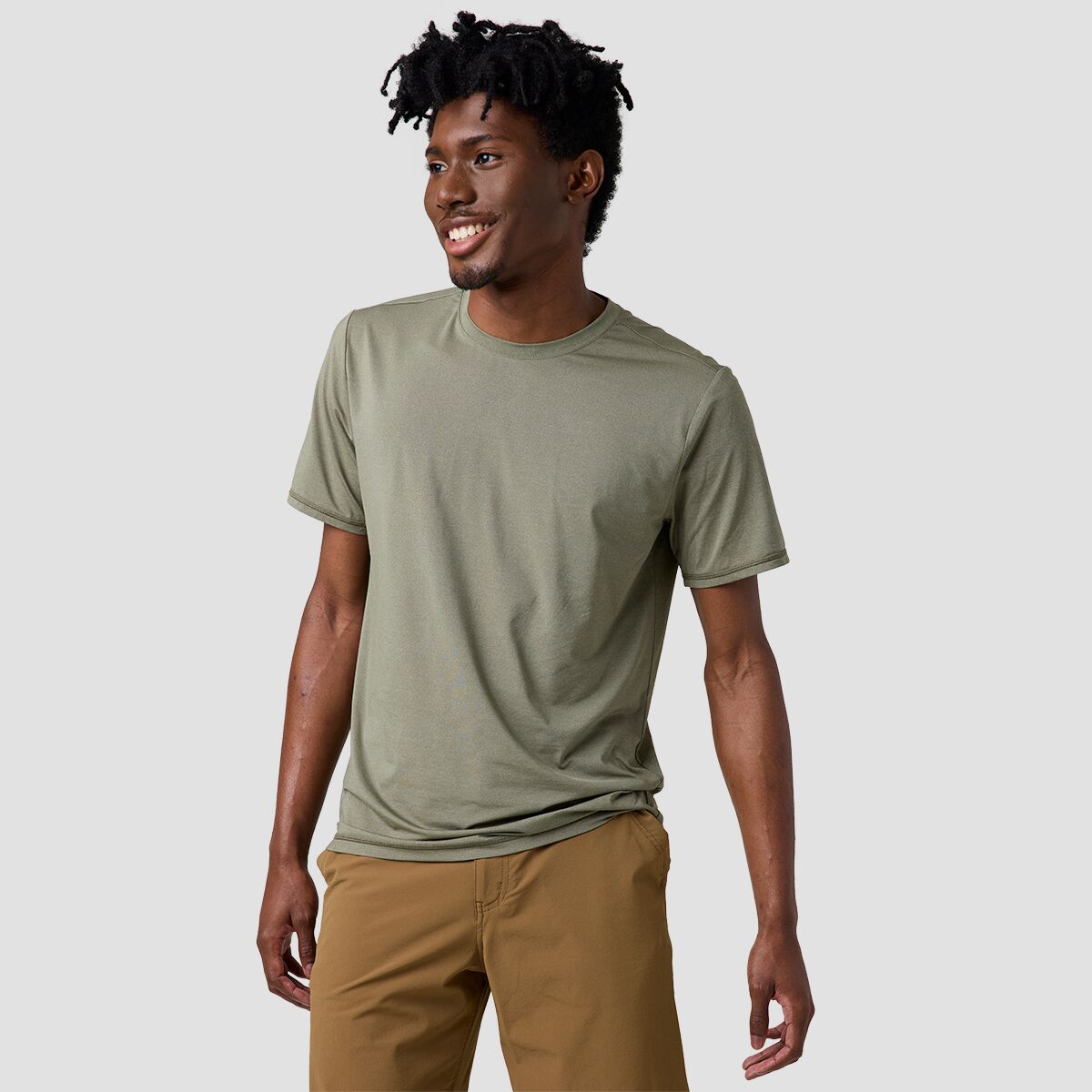 Backcountry Men's BGA Tahoe Pro LT Sun Short-Sleeve Crew in Kalamata - Size: XL
