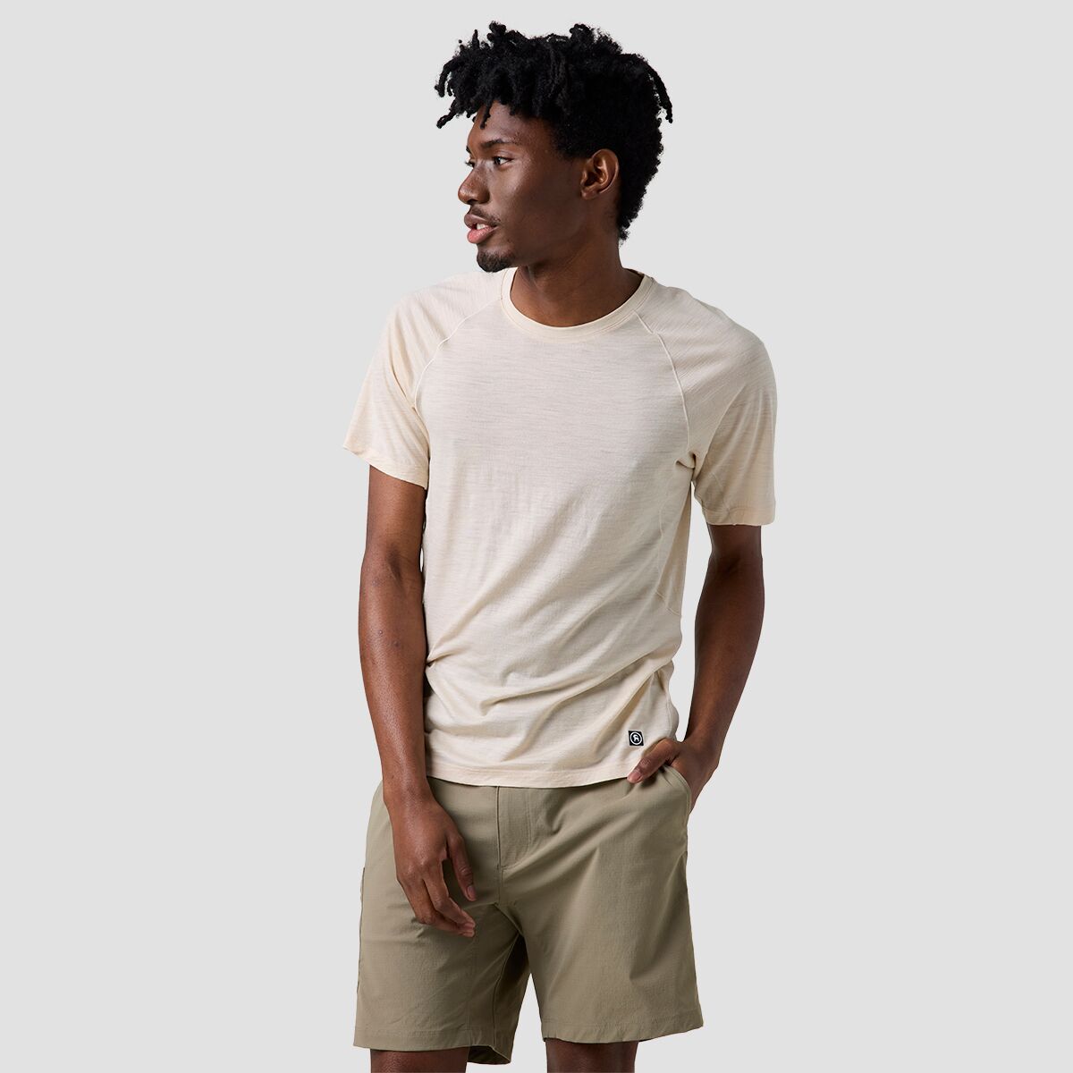 Backcountry Backcountry Men's BGA Wasatch Adventure RWS Merino Lt-Wt Tech Tee in Fog - Size: Small - $39.50 at Steep and Cheap