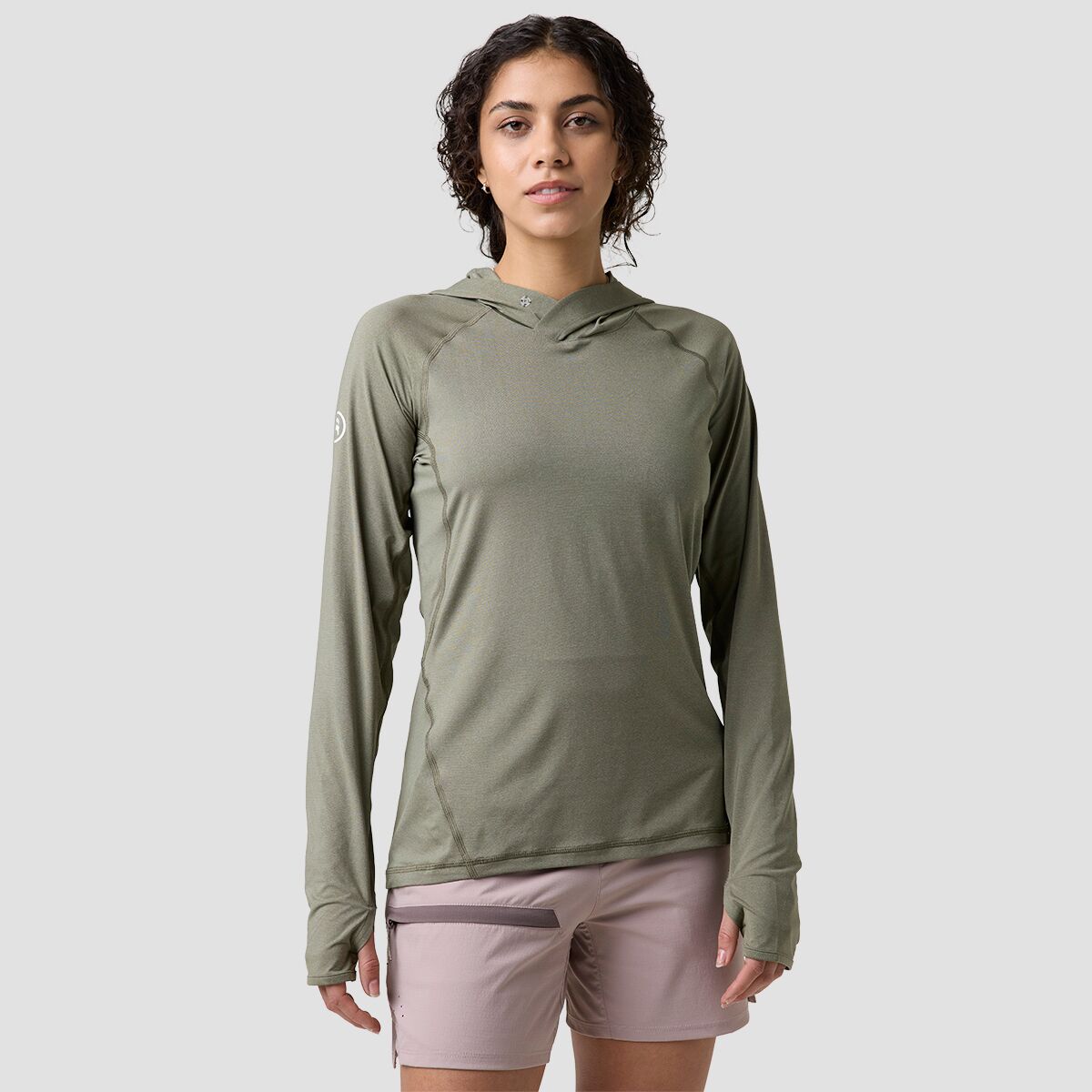 Backcountry Backcountry Women's Tahoe Pro LT Sun Hoodie in Kalamata - Size: XS - $63.20 at SteepandCheap.com