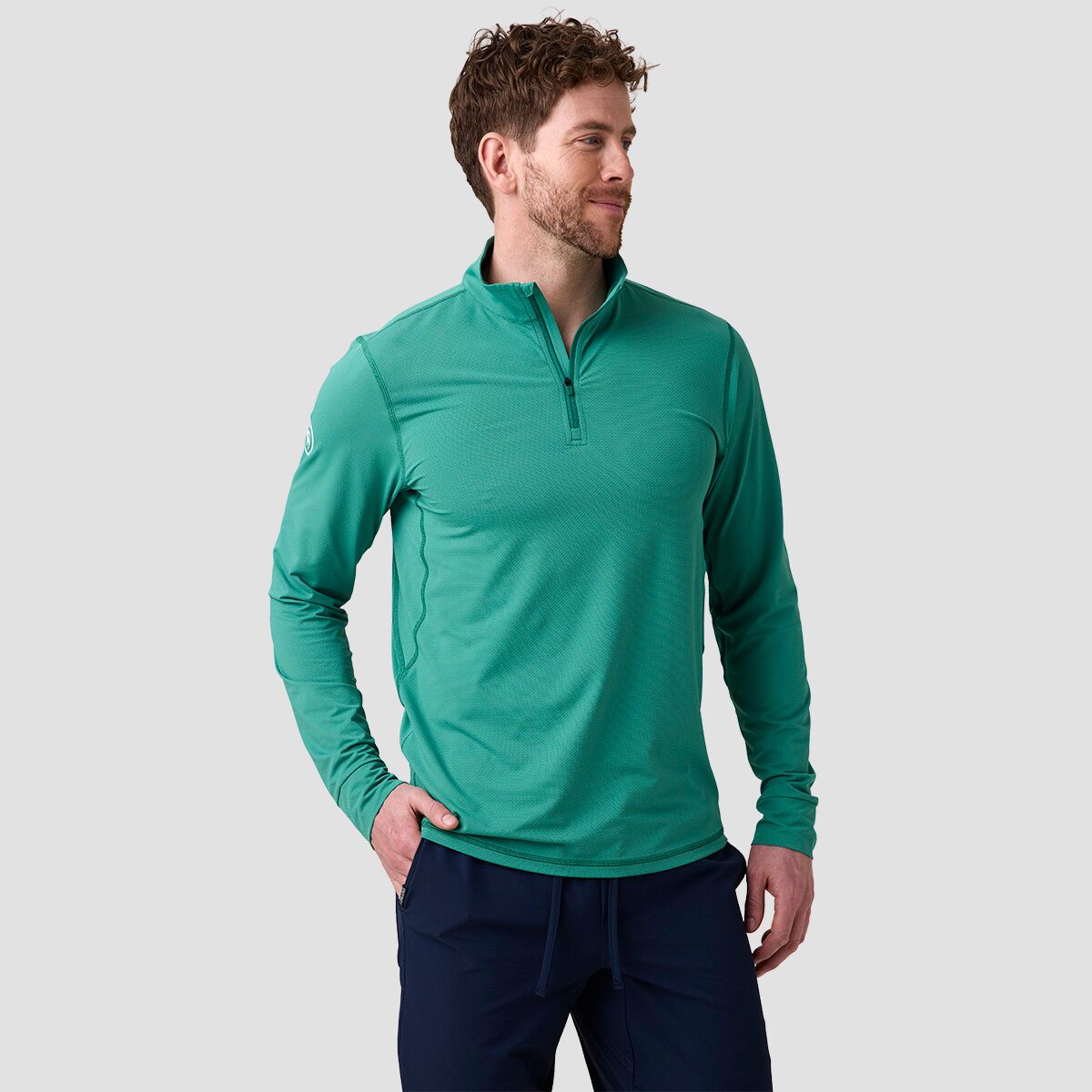 Backcountry Backcountry Men's BGA Tahoe Sun 1/4 Zip in Gearhead Green - Size: Medium - $39.50 at Steep and Cheap