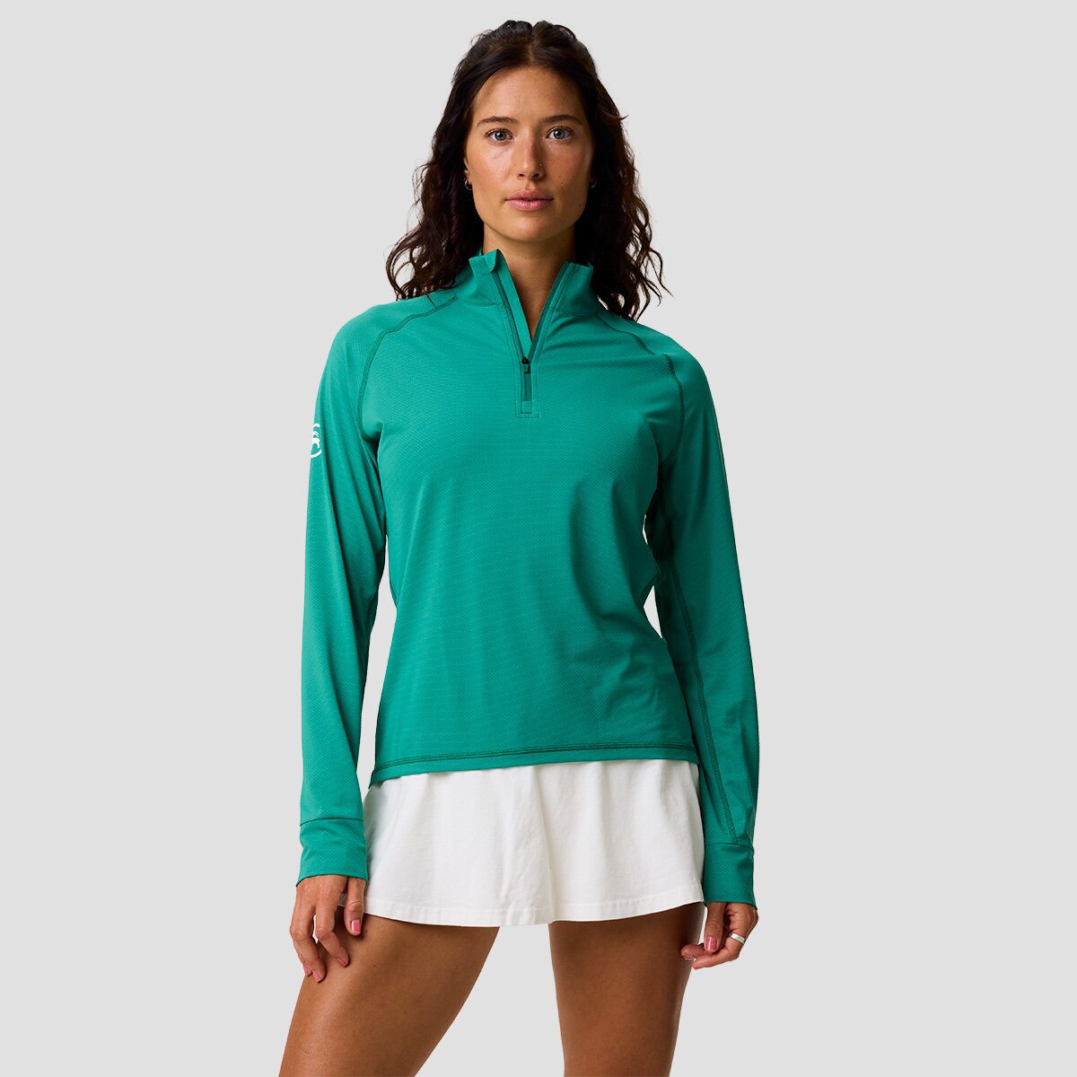 Backcountry Backcountry Women's BGA Tahoe Sun 1/4 Zip in Gearhead Green - Size: Small - $39.50 at Steep and Cheap