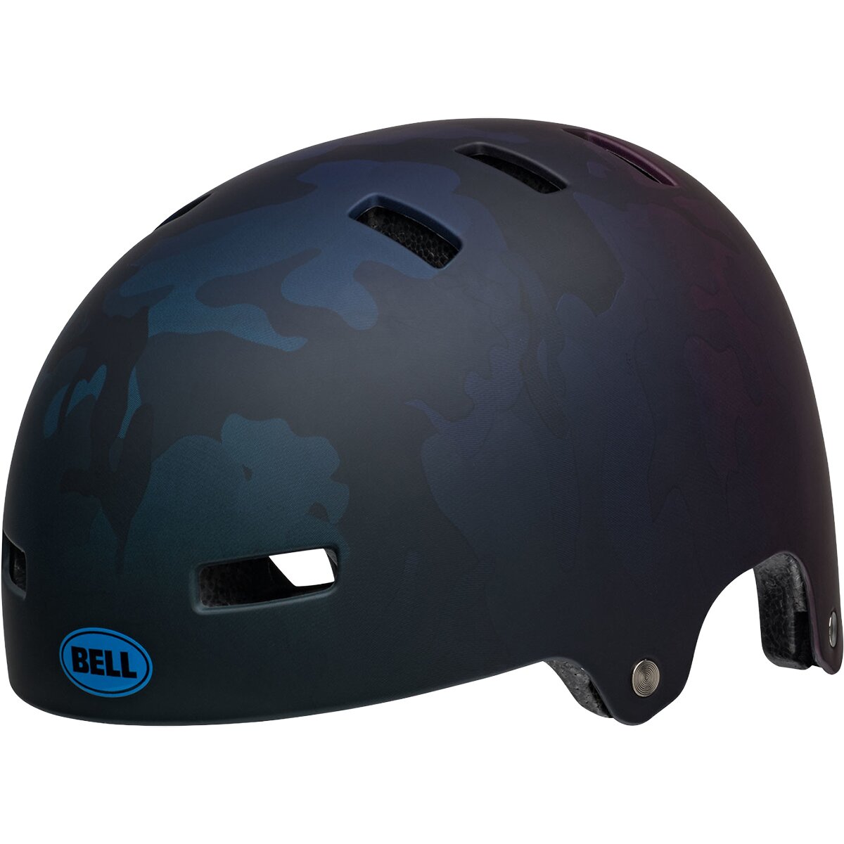 Bell Span Helmet - Kids' in Matte Black / Blue Camo - Size: XS
