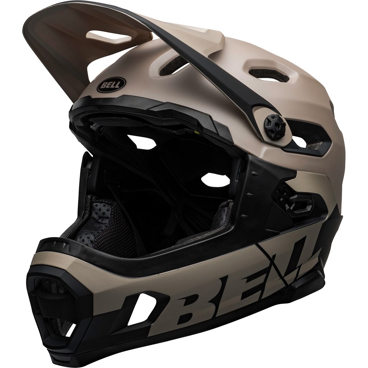 Bell Bell Super DH Mips Helmet in Matte / Gloss Sand / Black - Size: Medium - $211.72 at Steep and Cheap