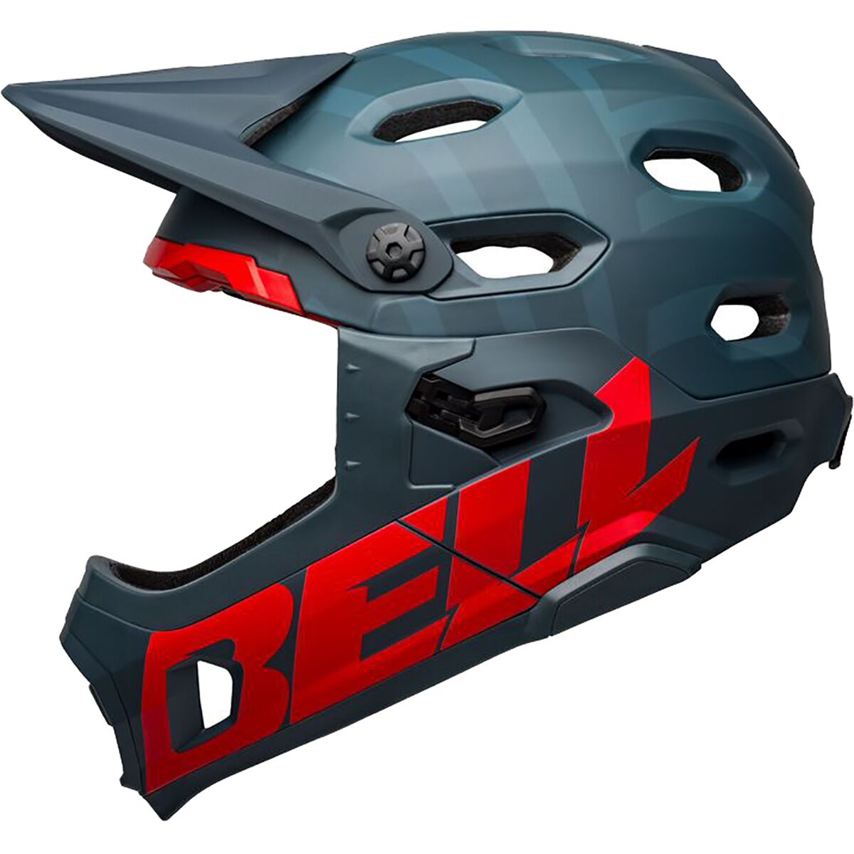 Bell Bell Super DH Mips Helmet in Matte Blue / Crimson - Size: Large - $192.48 at Steep and Cheap