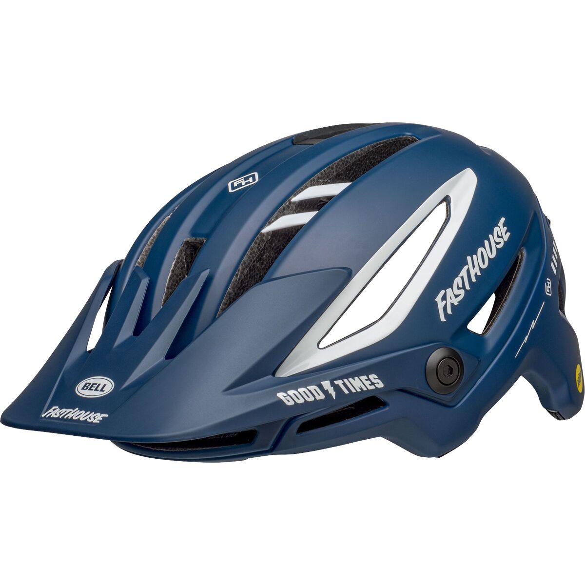 Bell Bell Sixer Mips Helmet in Matte / Gloss Blue / White Fasthouse - Size: Small - $76.48 at Steep and Cheap
