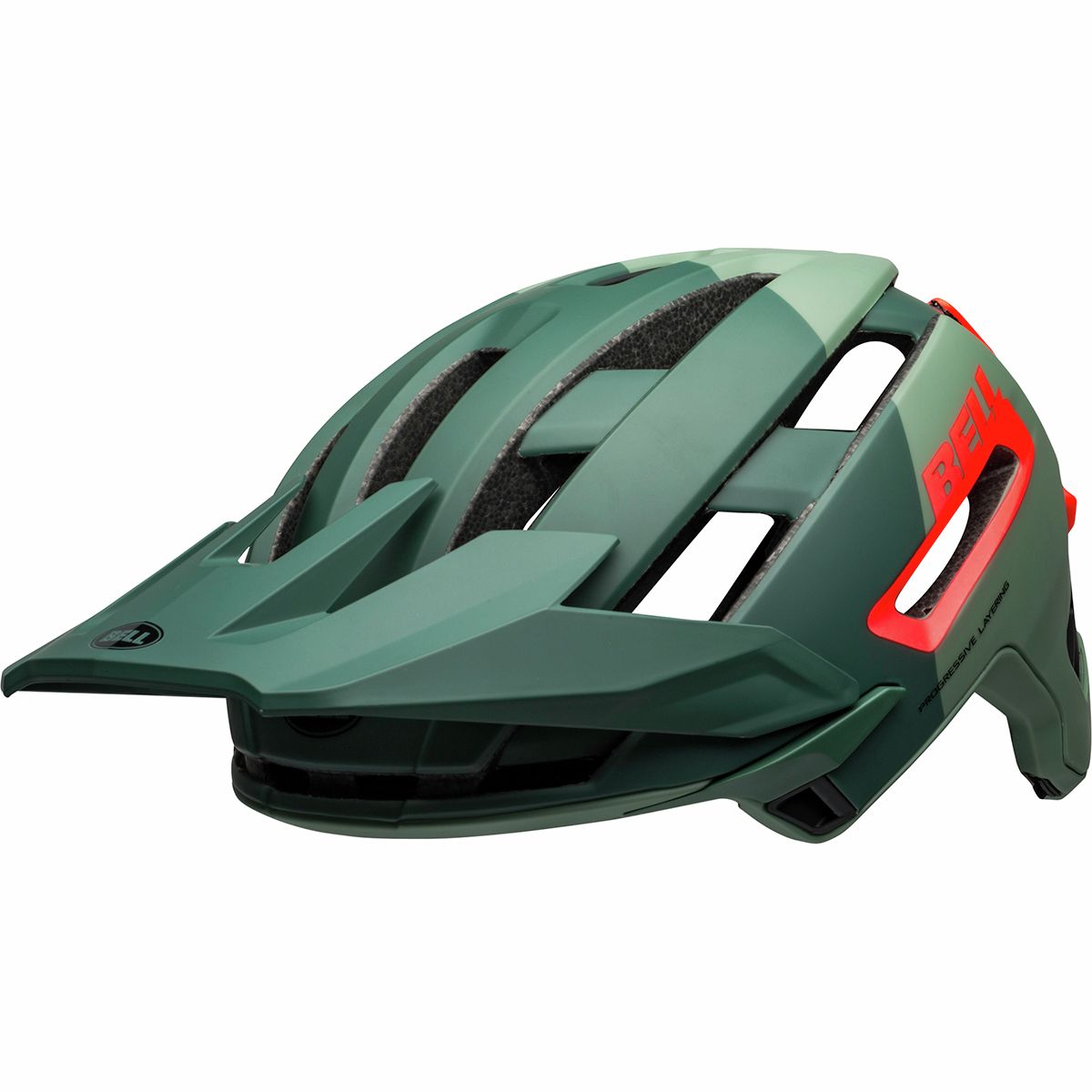 Bell Bell Super Air Mips Helmet in Matte / Gloss Green / Infrared - Size: Medium - $116.98 at Steep and Cheap