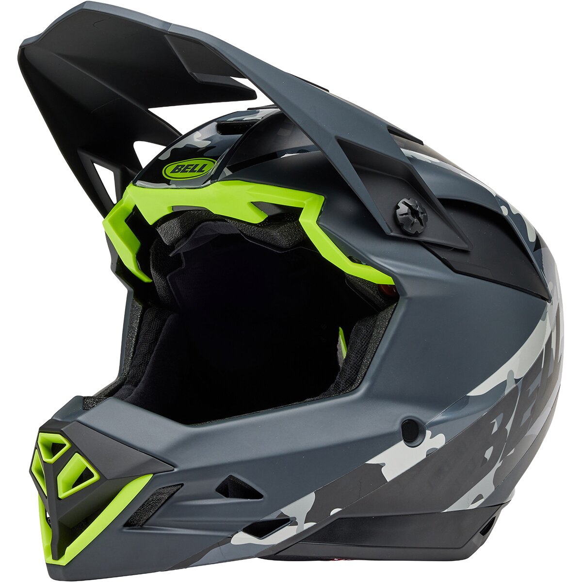 Bell Full-10 Spherical Helmet in Matte / Gloss Gray / Retina Sear Cam - Size: Large