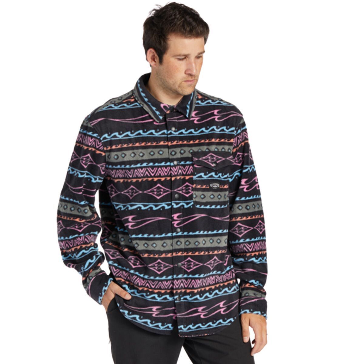 Billabong Men's Furnace Flannel Shirt in Slate Blue - Size: Large