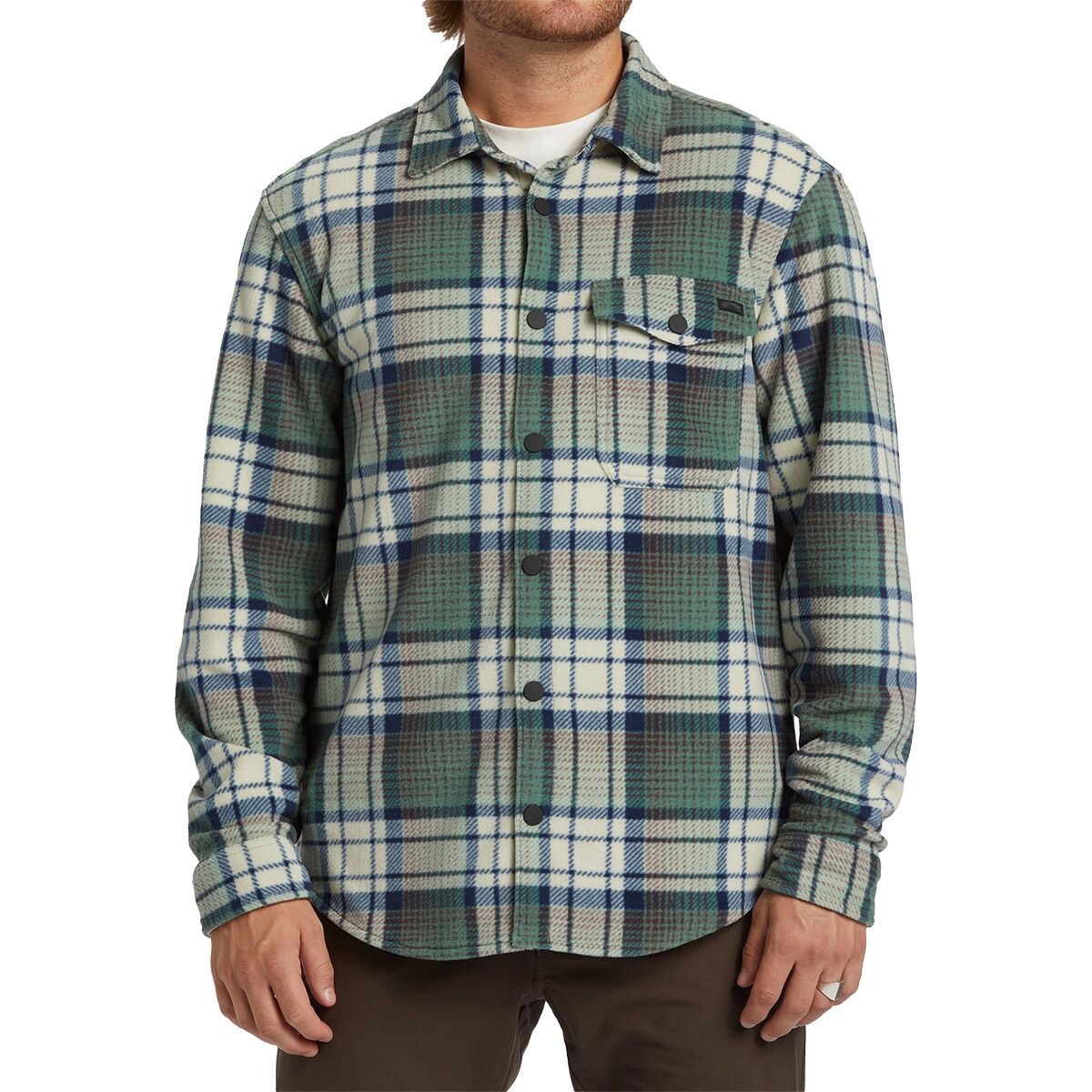 Billabong Men's Furnace Flannel Shirt in Taupe - Size: Medium