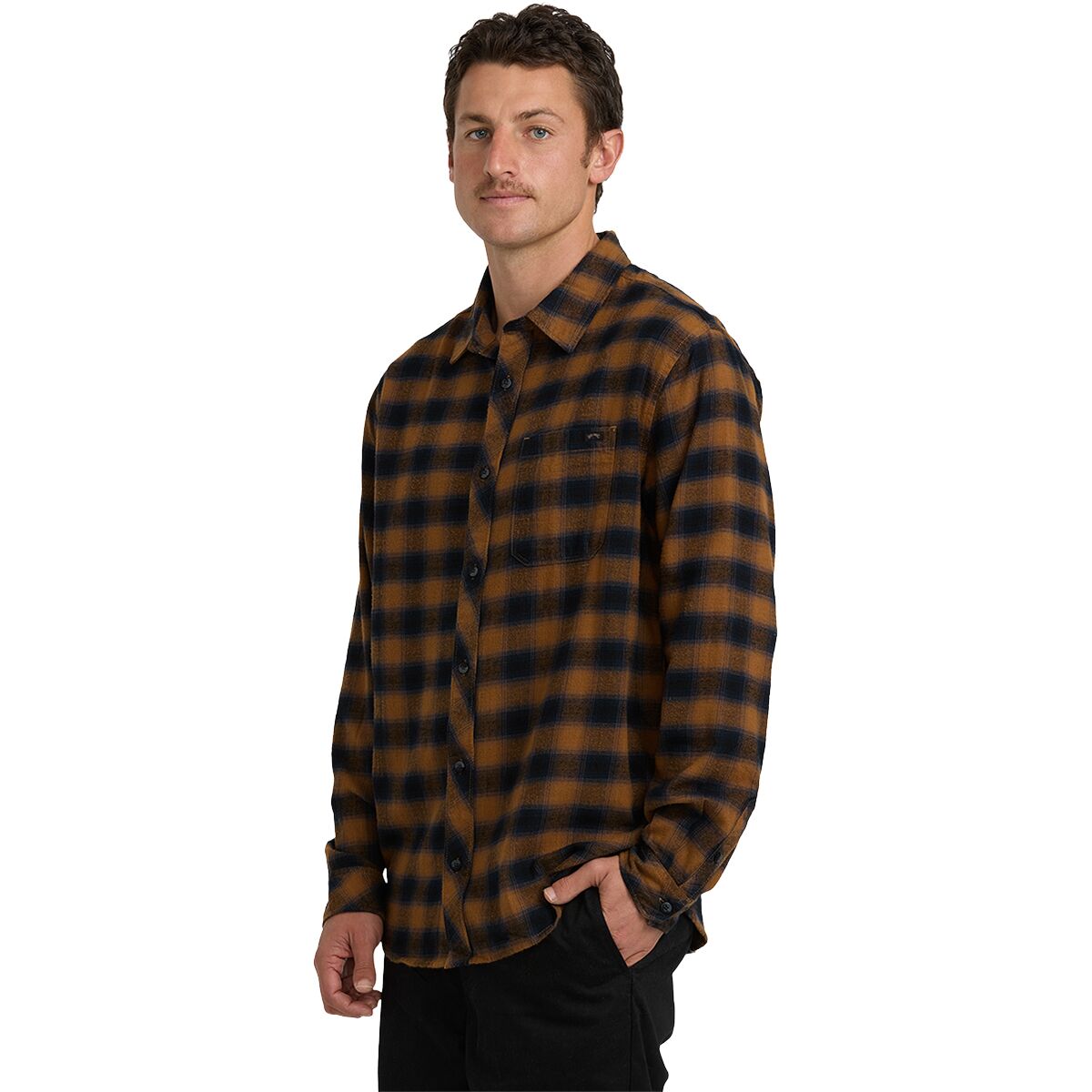 Billabong Billabong Men's Coastline Flannel in Tobacco - Size: Medium - $35.97 at Steep and Cheap