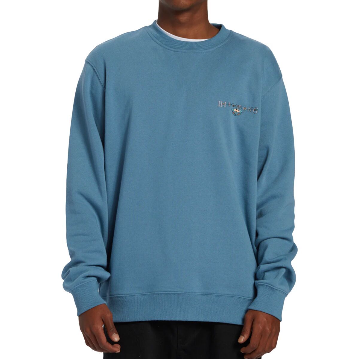 Billabong Men's Short Sands Crew Sweatshirt in Washed Blue - Size: Small