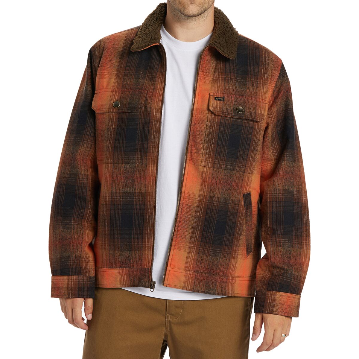 Billabong Men's Barlow Sherpa Jacket in Java - Size: Small