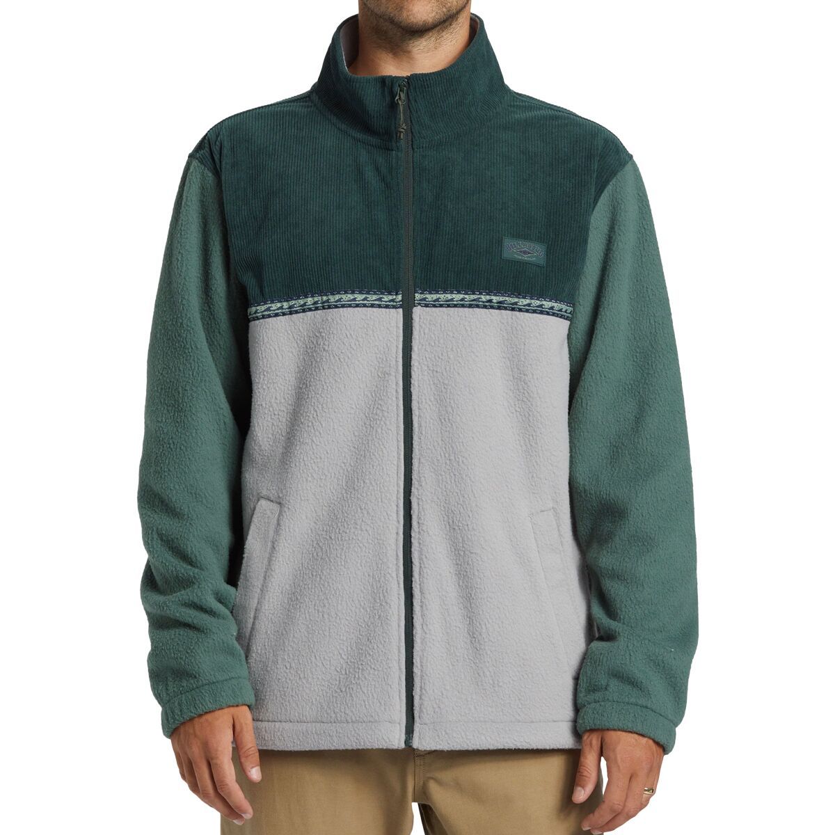 Billabong Men's Boundary Trail Full-Zip Jacket in Forest Green - Size: XXL
