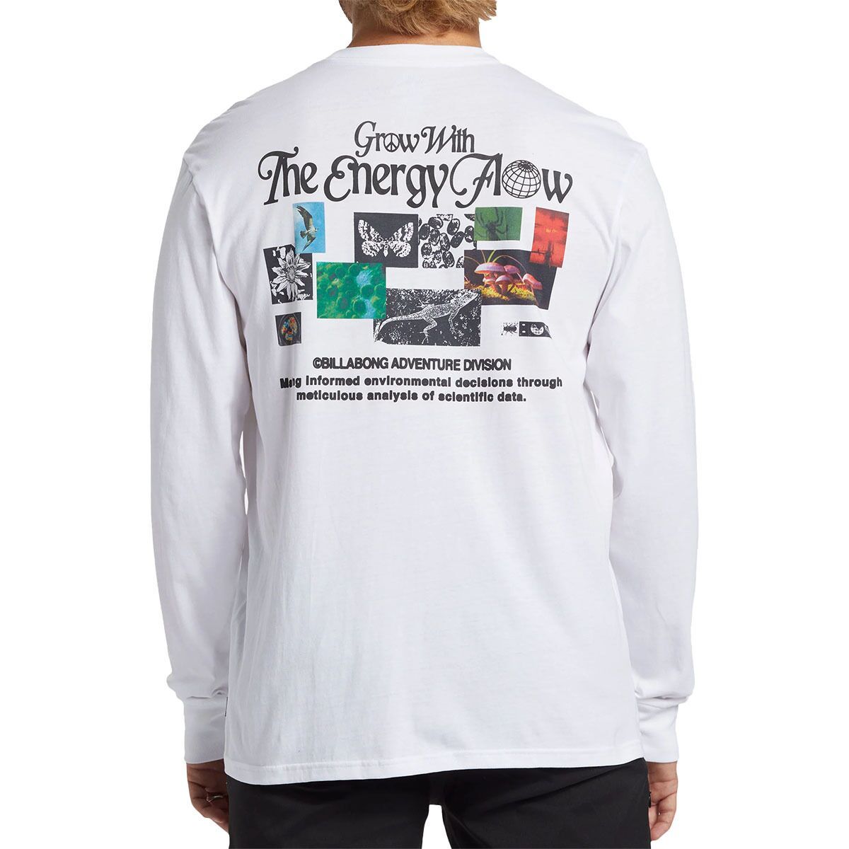 Billabong Men's Grow Long-Sleeve T-Shirt in White - Size: XL