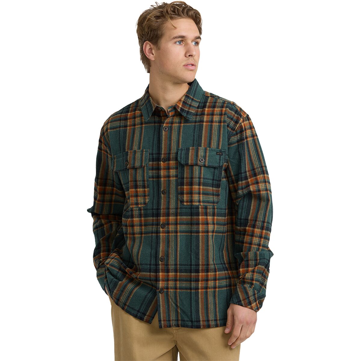 Billabong Men's Offshore Flannel Shirt in Faded Rose - Size: Medium