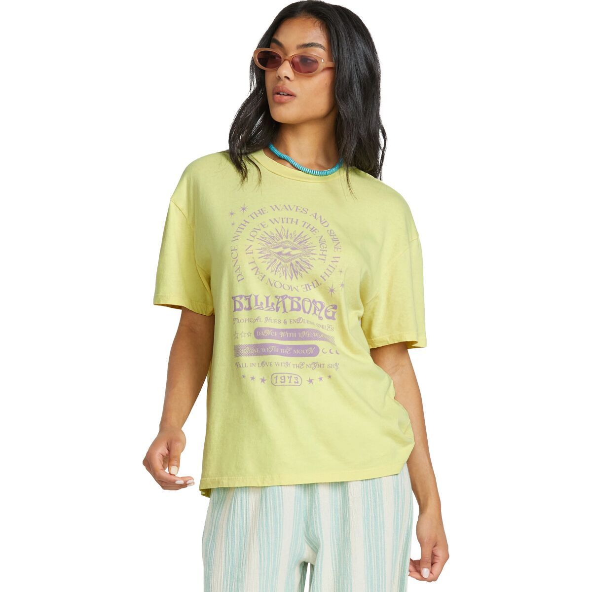 Billabong Women's Best Session Short-Sleeve T-Shirt in Sunspell - Size: Medium