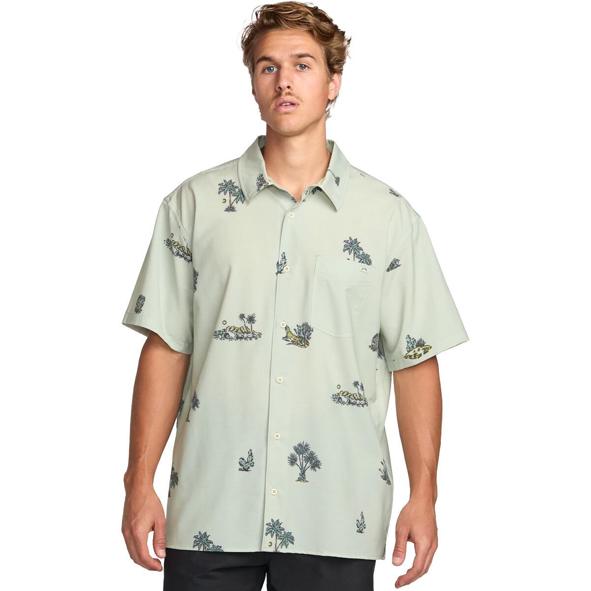 Billabong Men's Surftrek Transit Short-Sleeve Shirt in Chino - Size: XL