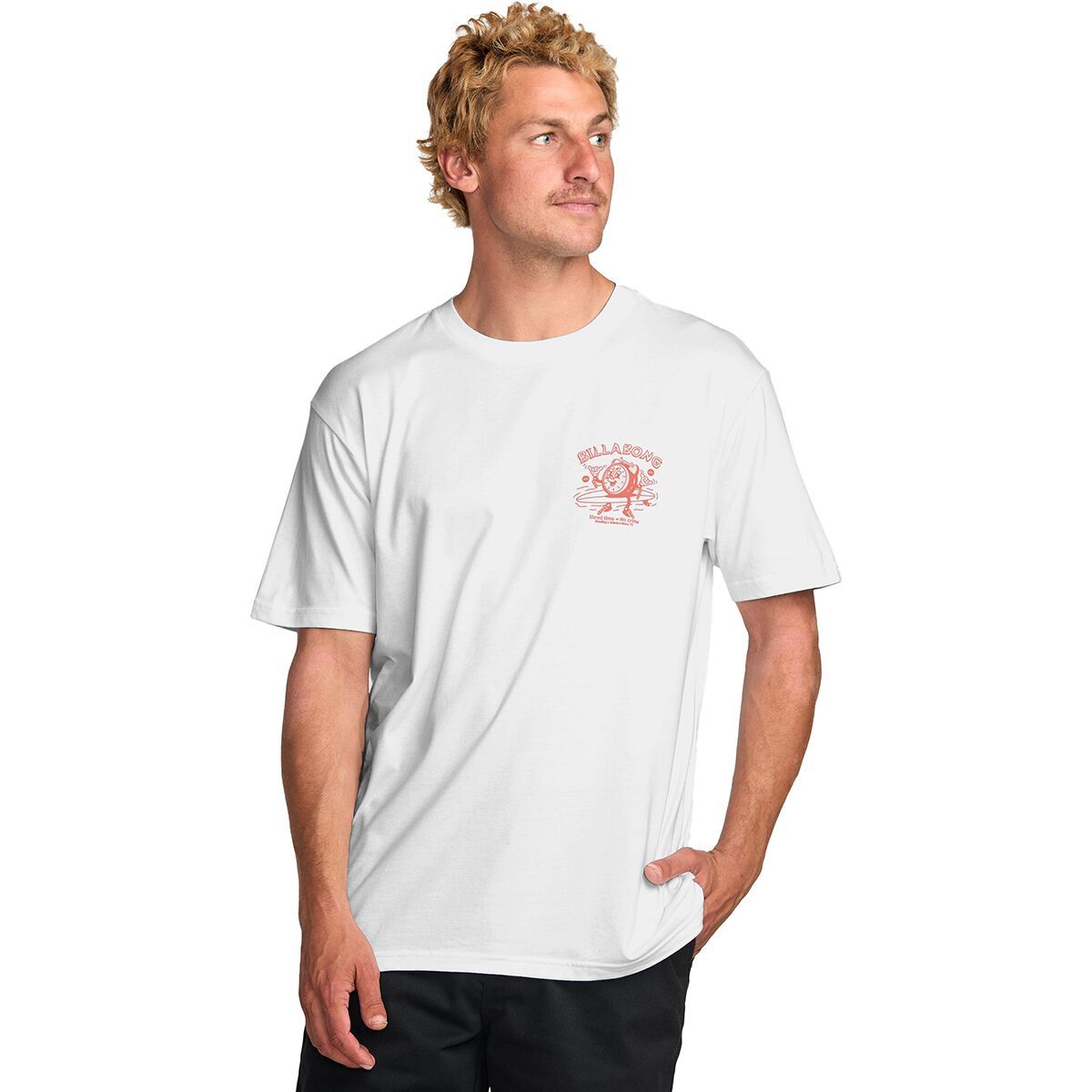 Billabong Men's Time Premium T-Shirt in White - Size: XL