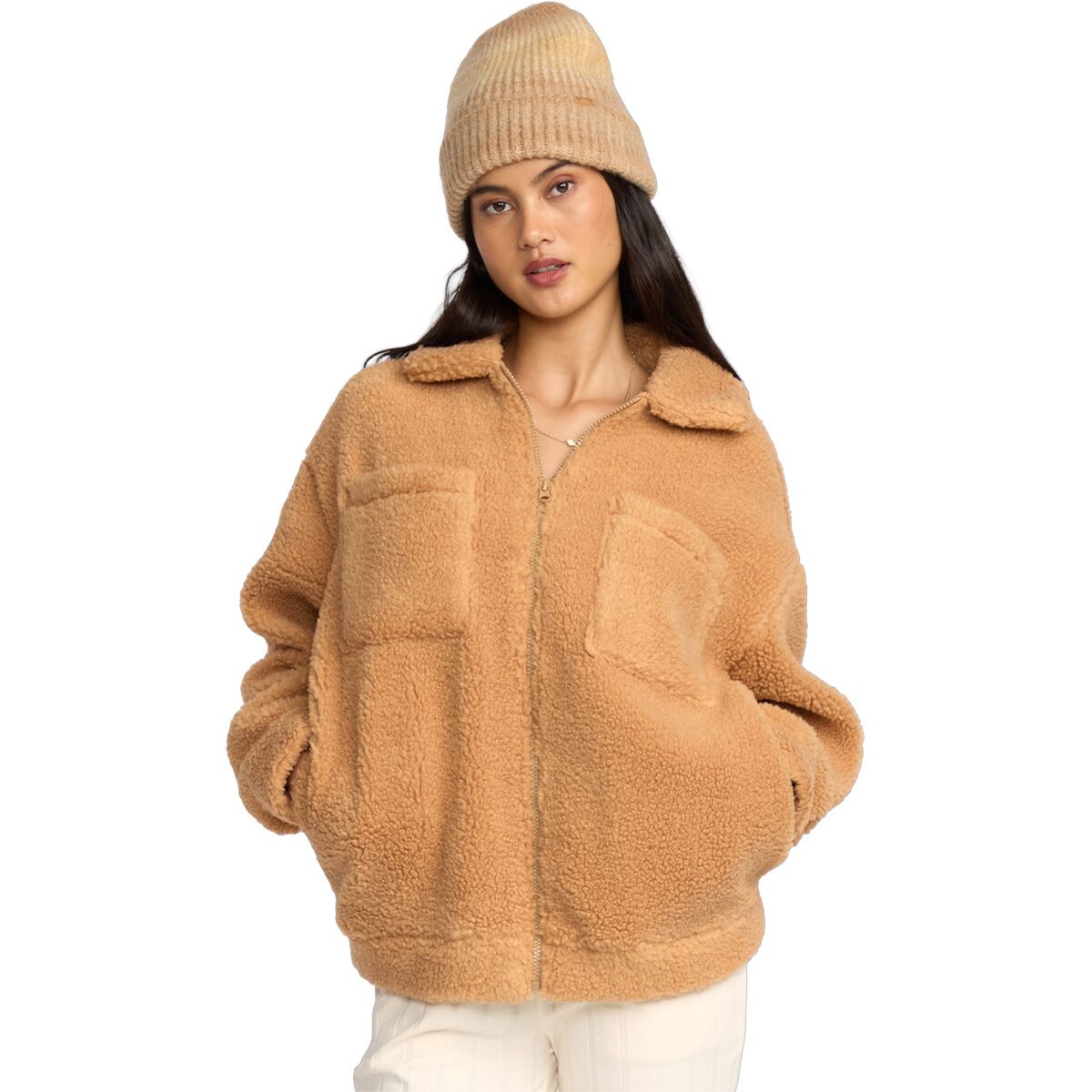 Billabong Billabong Women's Resound Sherpa Shacket in Dusty Trails - Size: Small - $44.98 at Steep and Cheap