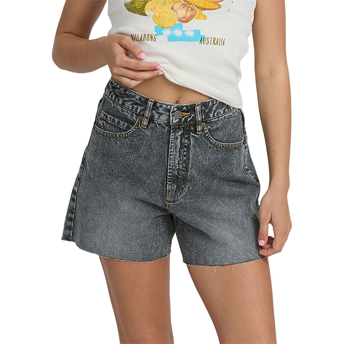 Billabong Billabong Women's Riley Denim Short in Black Water - Size: 29 - $35.97 at Steep and Cheap