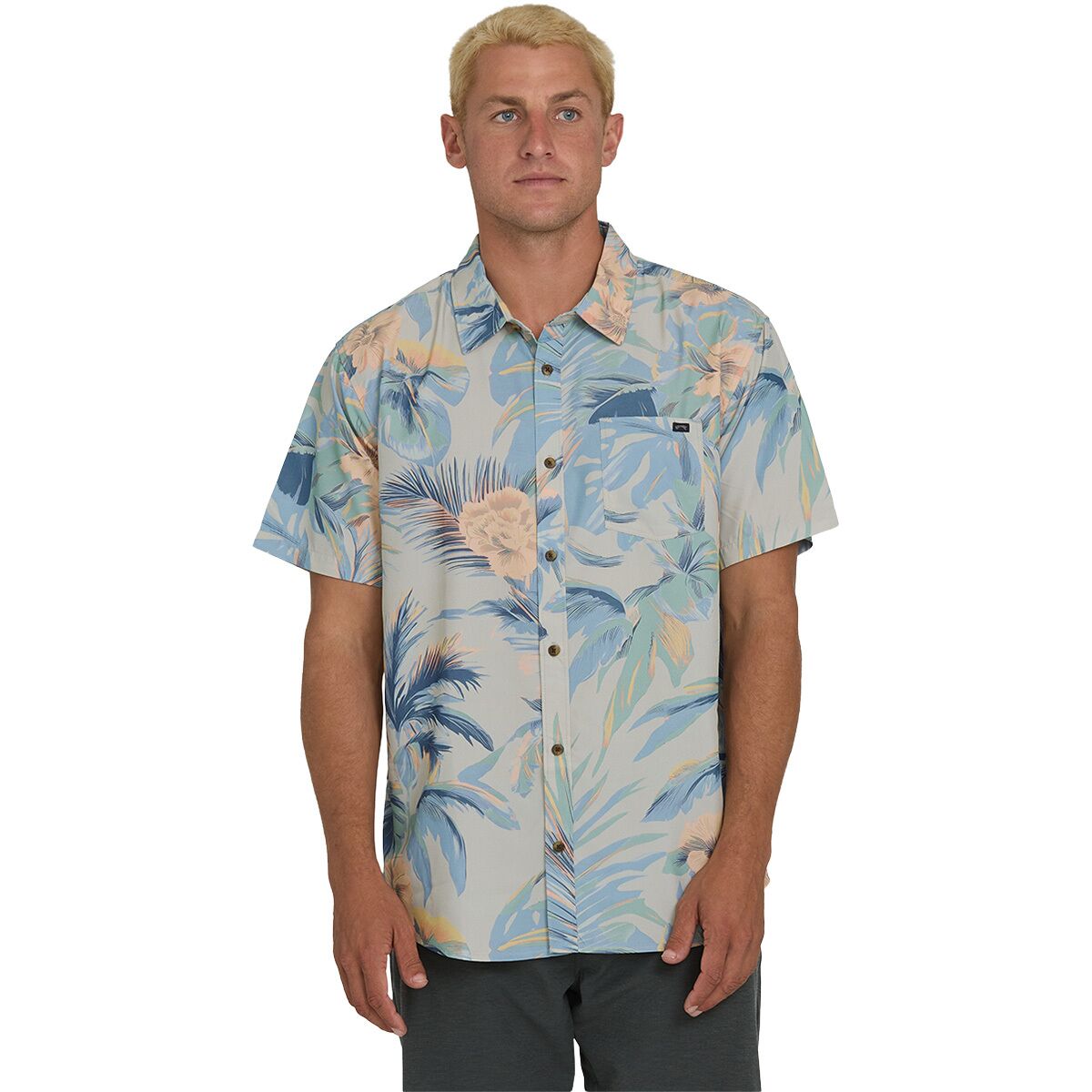 Billabong Men's Sundays Lounge Shirt in Blue Horizon - Size: Large