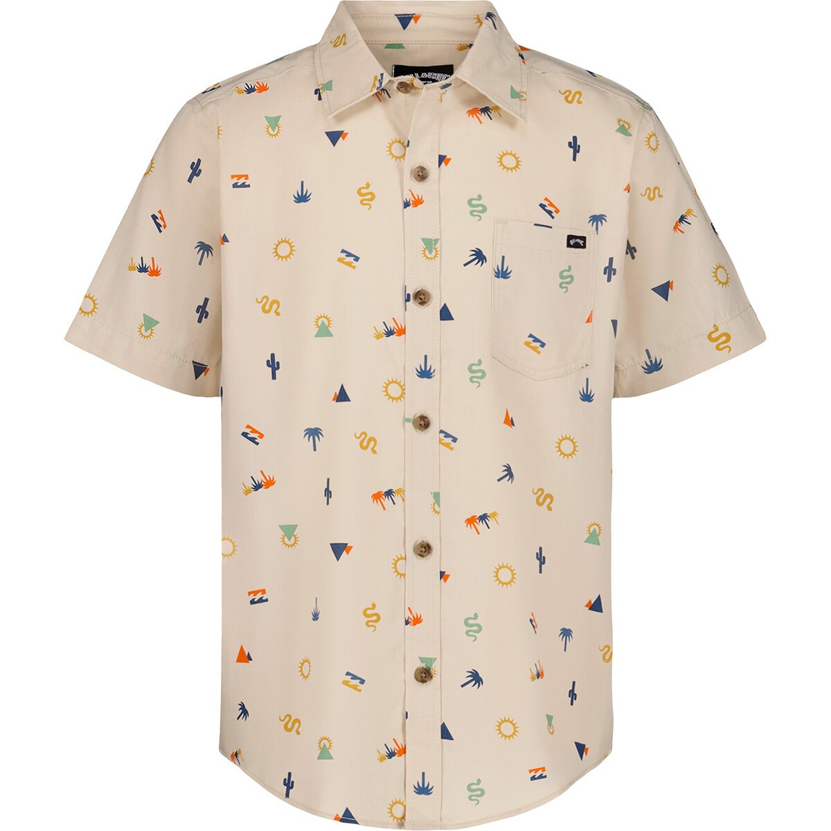 Billabong Billabong Boy's Sundays Short-Sleeve Shirt in Chino - Size: L(14/16) - $27.92 at Steep and Cheap