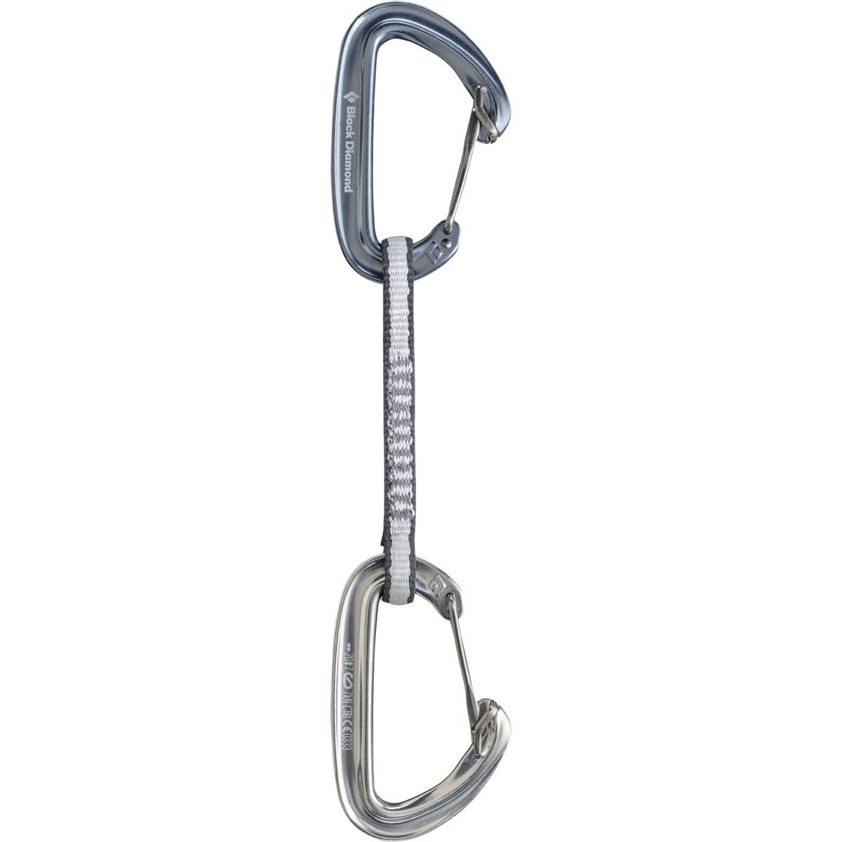 Black Diamond Oz Quickdraw in Gray / Polished - Size: 12cm